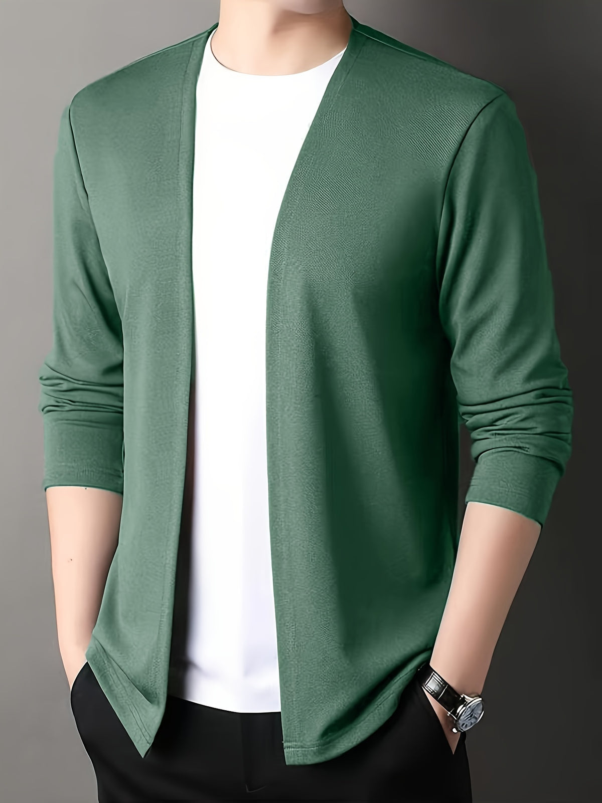 SLIM KNIT CARDIGAN FOR MEN