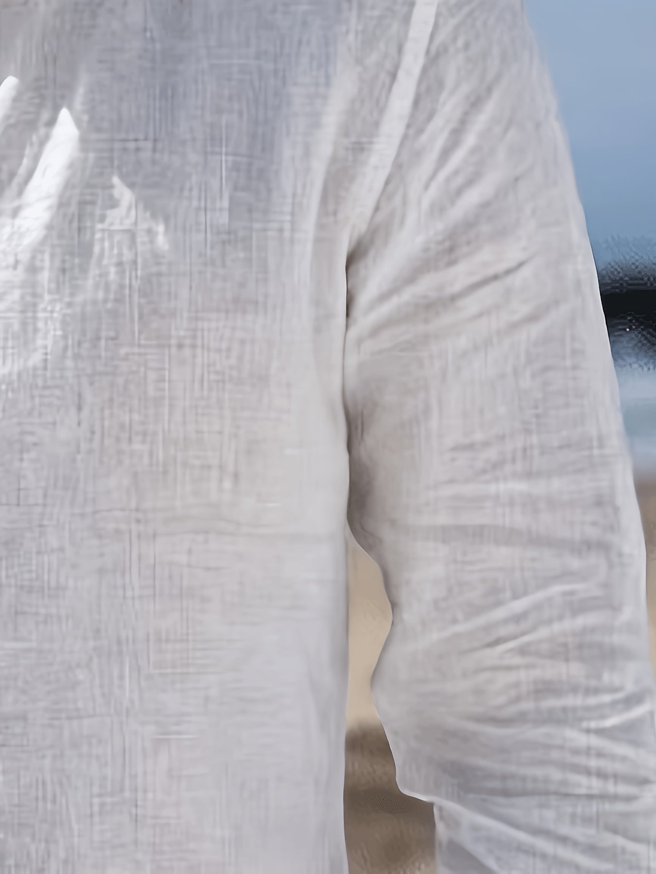 LINEN BLEND POLO SHIRT FOR MEN