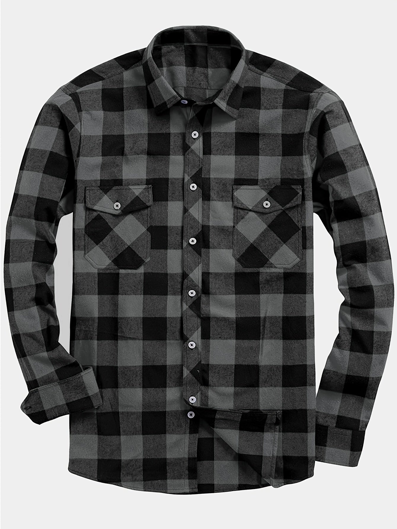 PLAID FLANNEL SHIRT FOR MEN