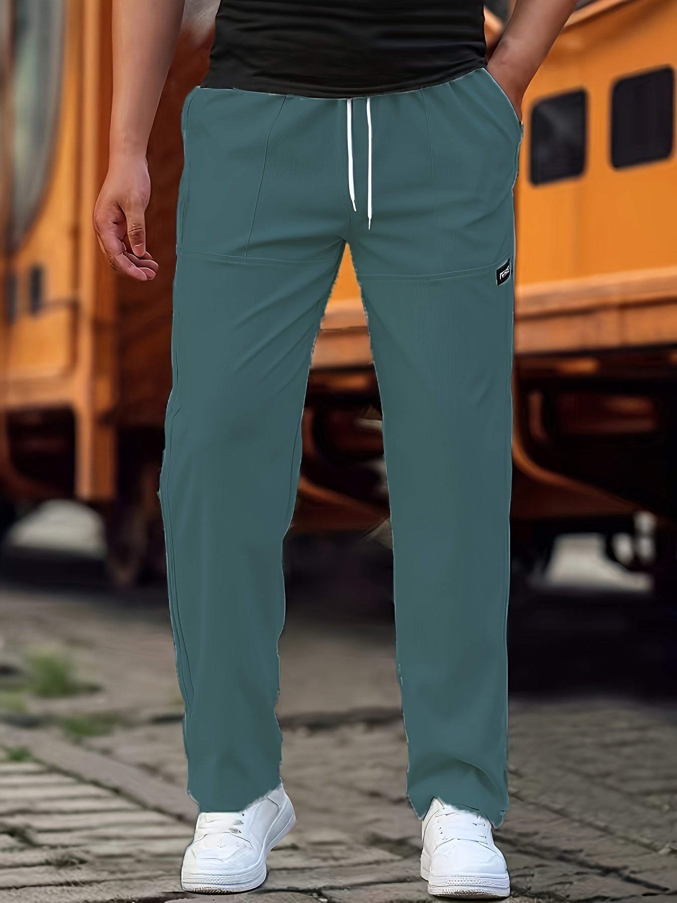 STRAIGHT CUT TROUSERS FOR MEN