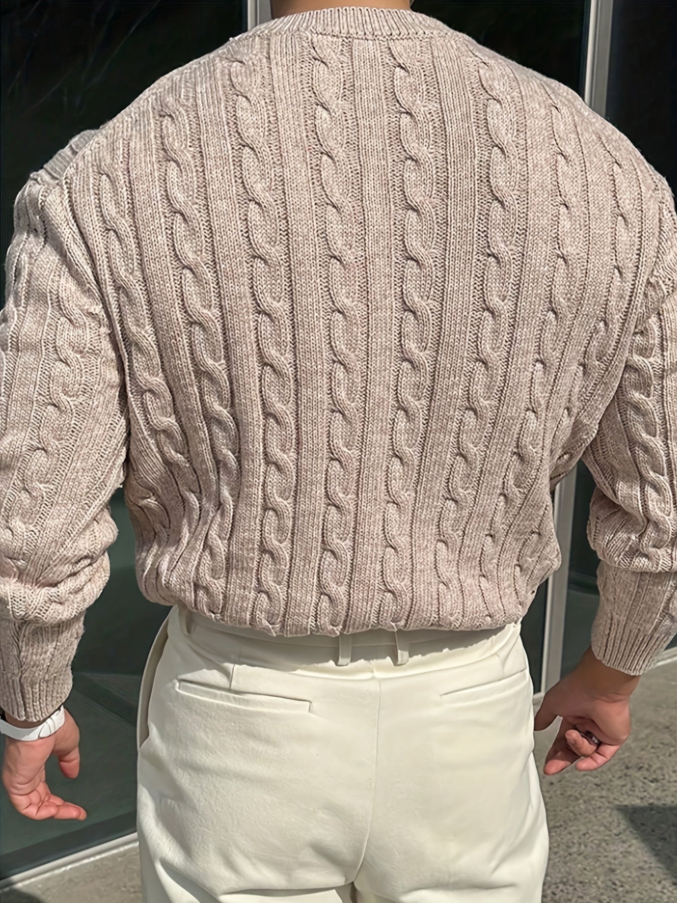 TWISTED KNIT SWEATER FOR MEN