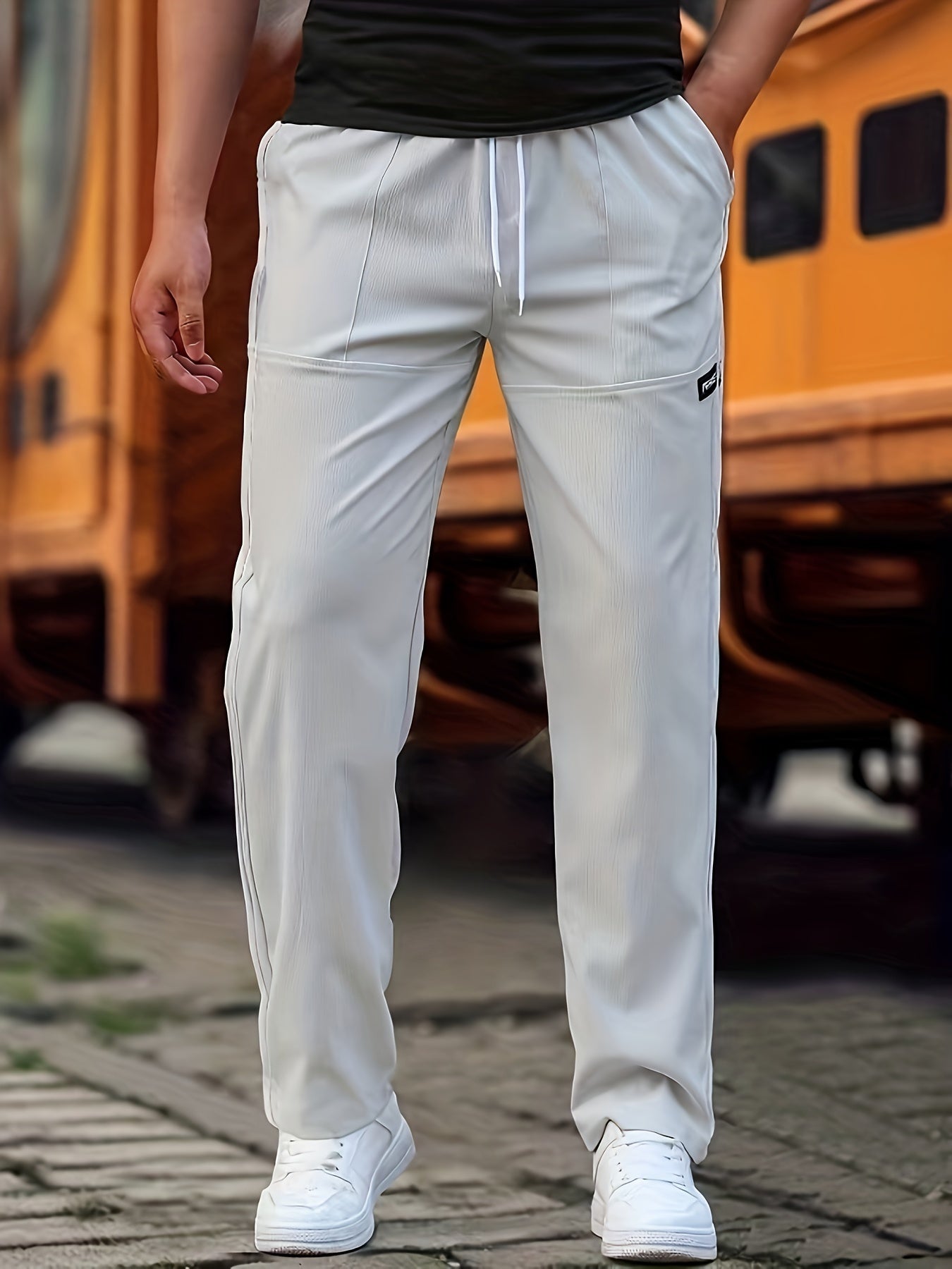 STRAIGHT CUT TROUSERS FOR MEN