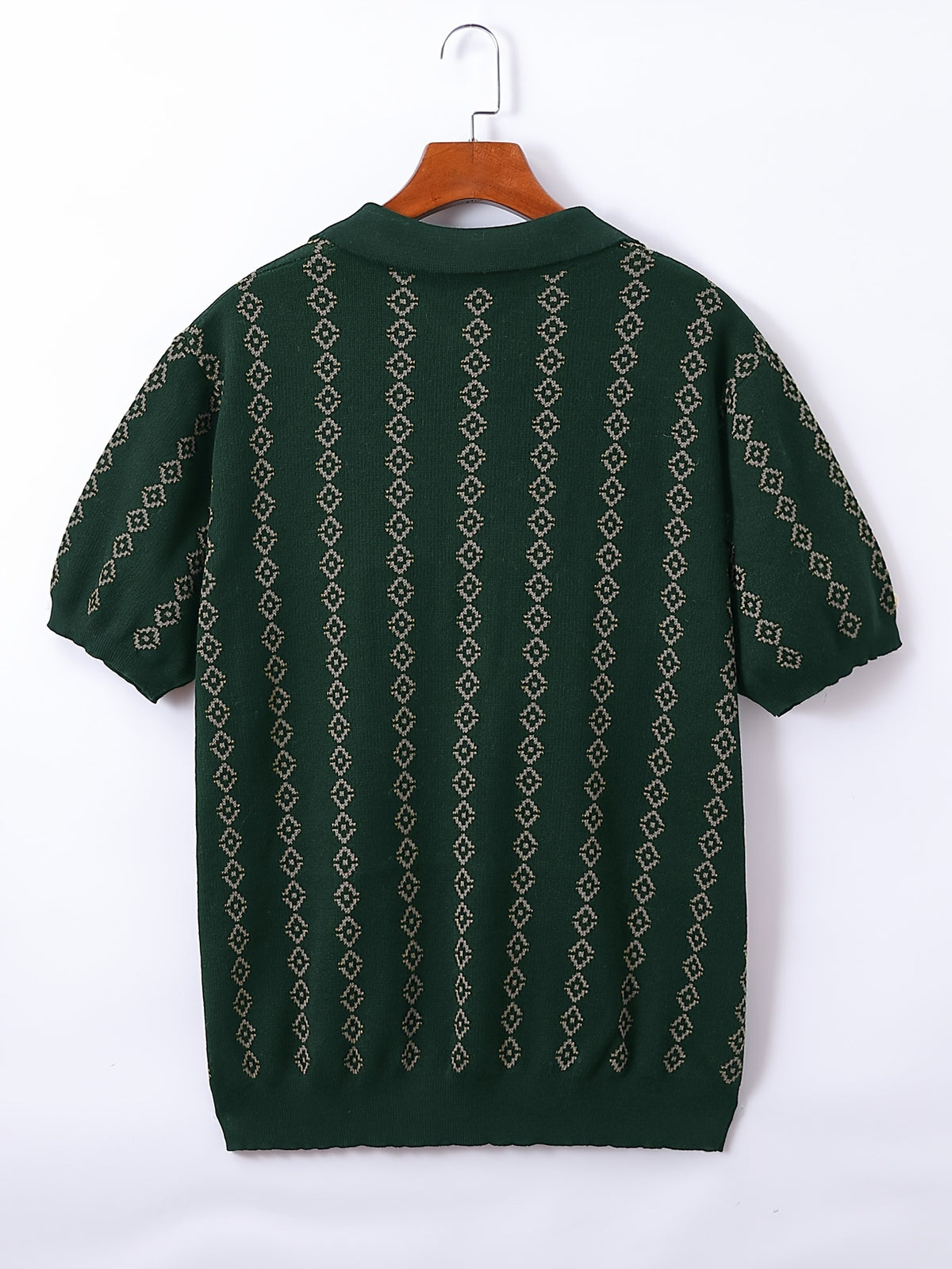 GEOMETRIC KNIT SHIRT FOR MEN