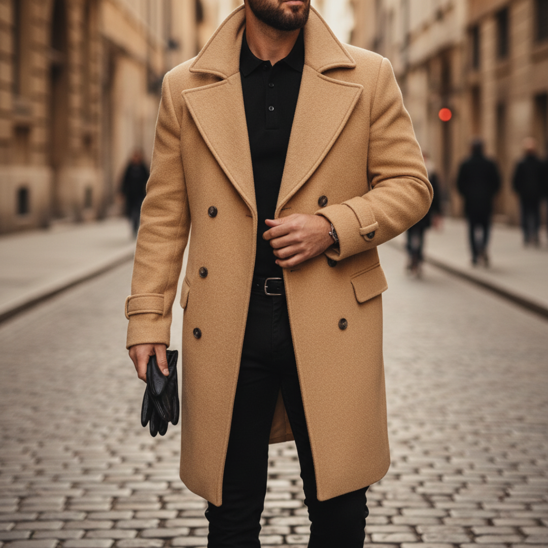 WENTWORTH LONDON | CLASSIC WOOL COAT FOR MEN