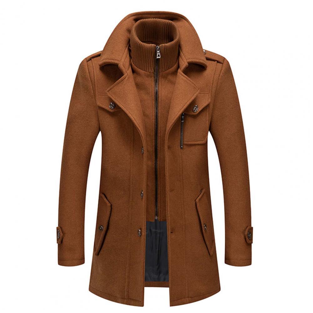 LONG BUTTON WINTER JACKET FOR MEN
