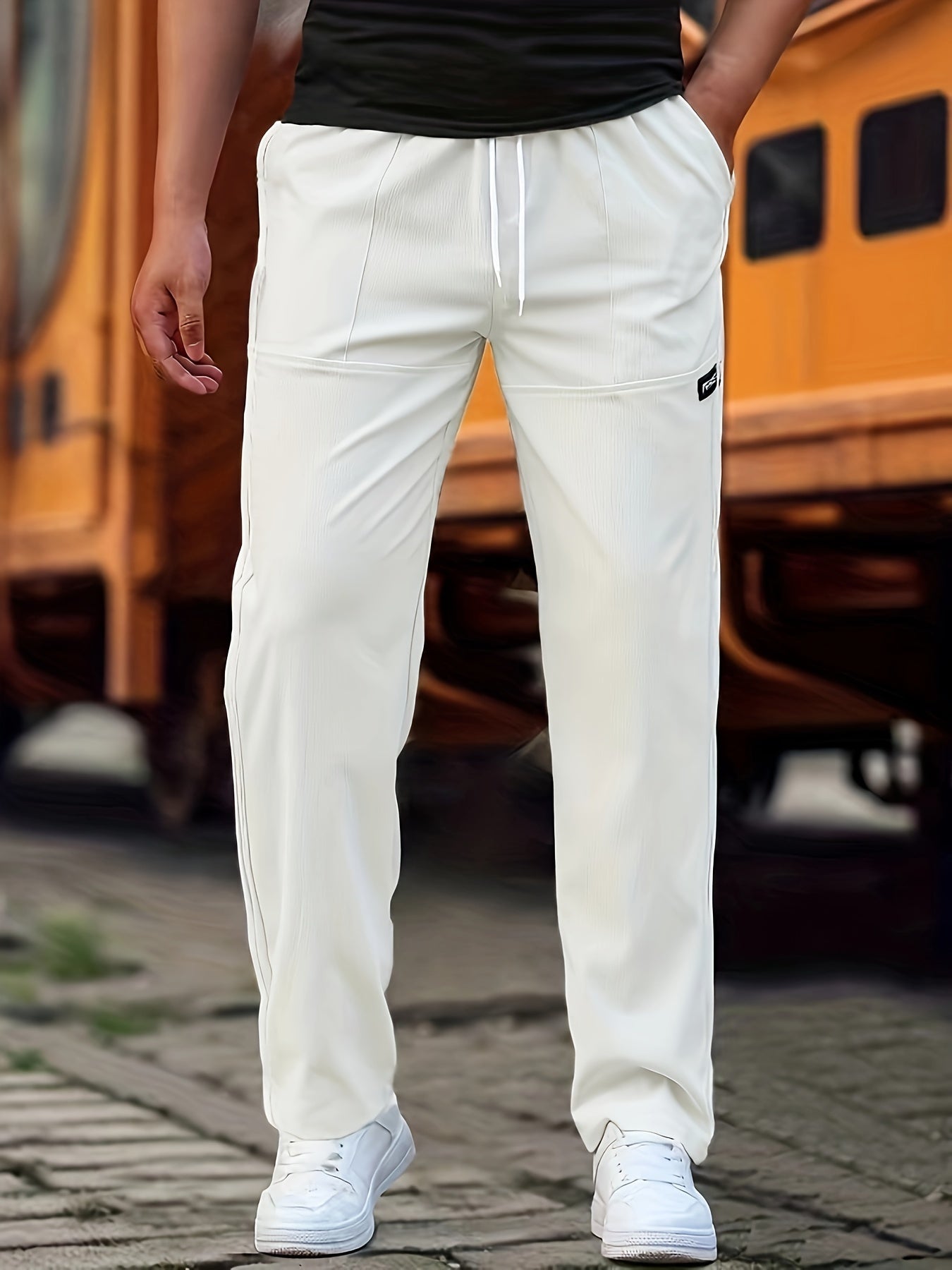 STRAIGHT CUT TROUSERS FOR MEN