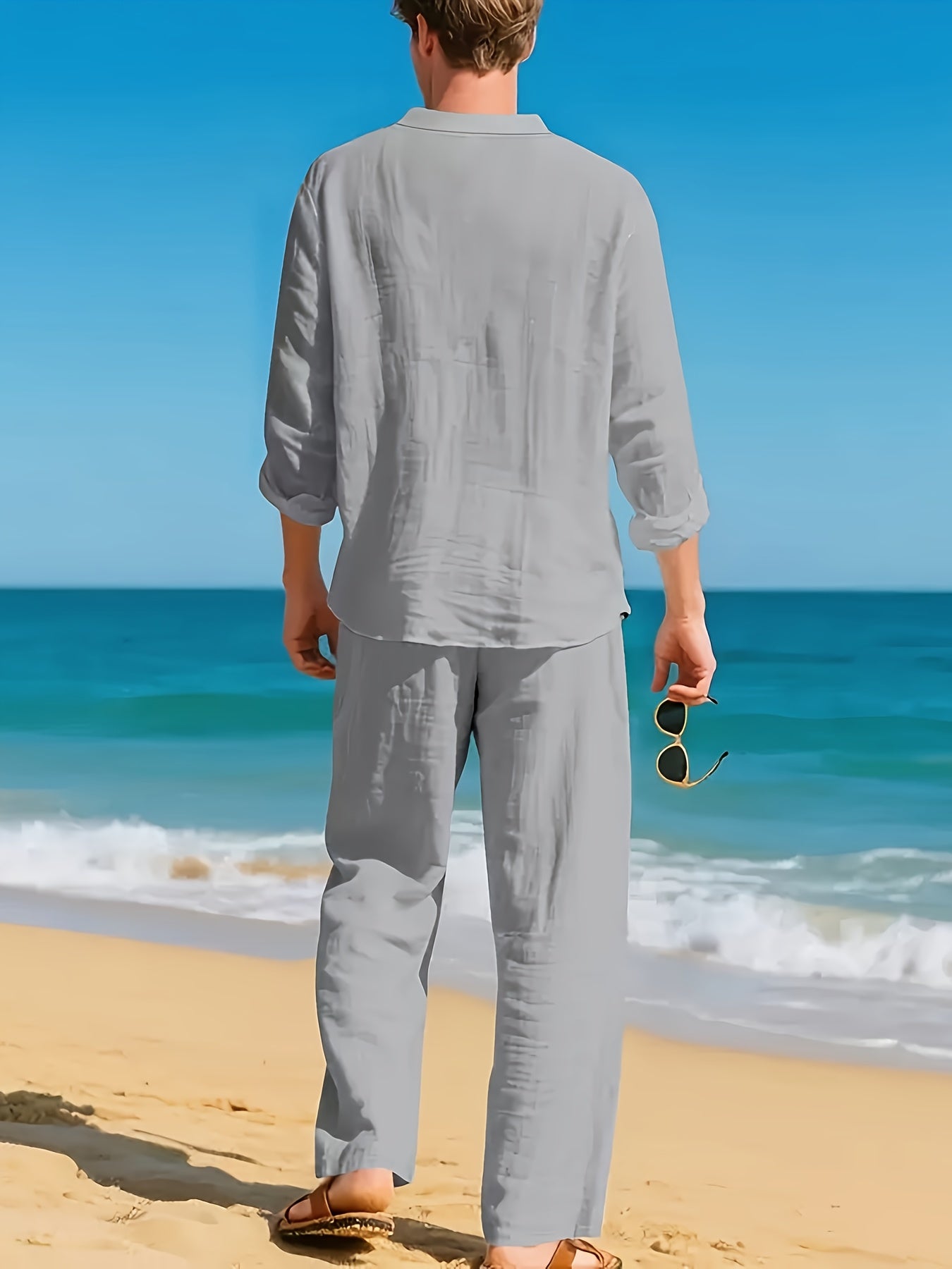 LOOSE LINEN SET FOR MEN