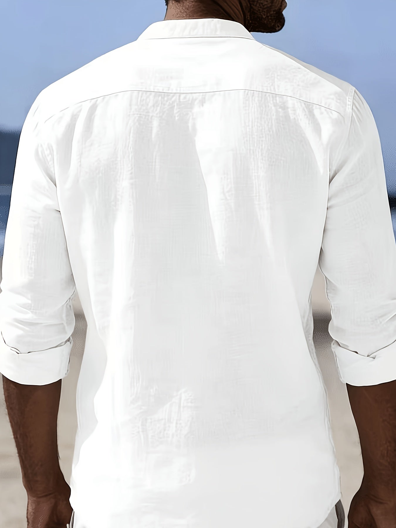 LINEN BLEND POLO SHIRT FOR MEN
