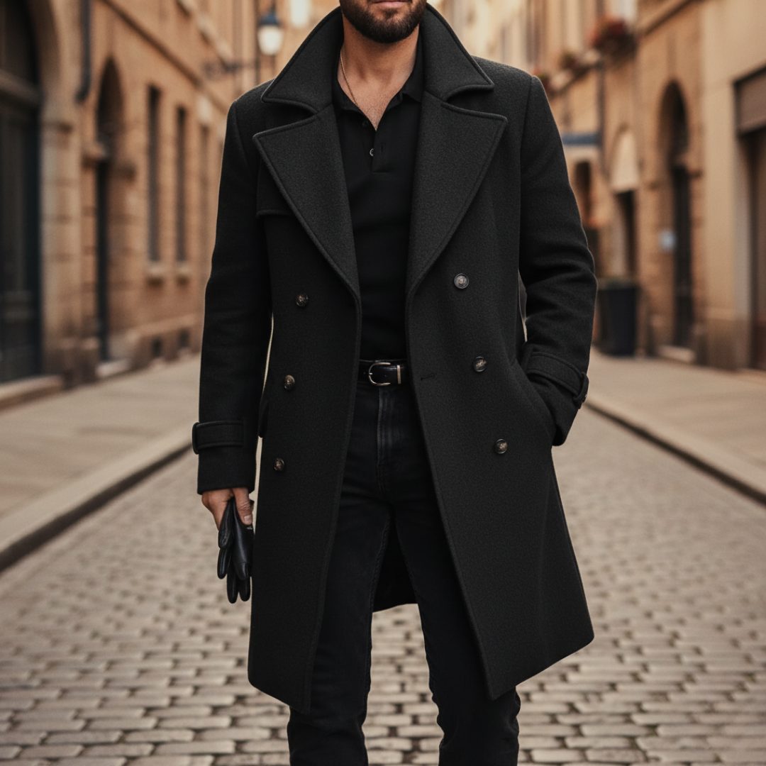 WENTWORTH LONDON | CLASSIC WOOL COAT FOR MEN