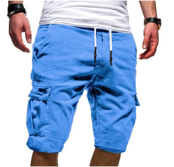 MULTI-POCKET CARGO SHORTS FOR MEN