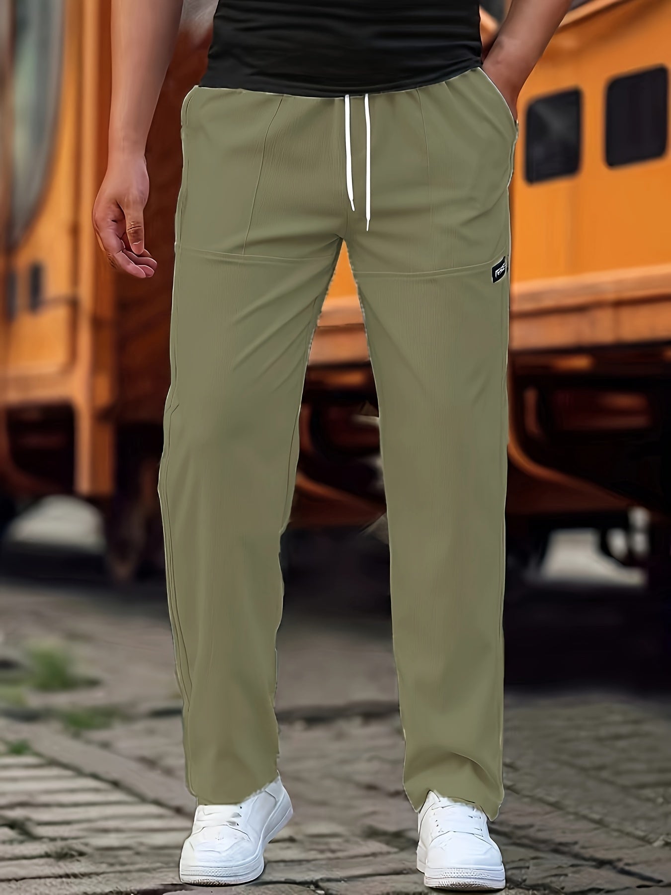 STRAIGHT CUT TROUSERS FOR MEN