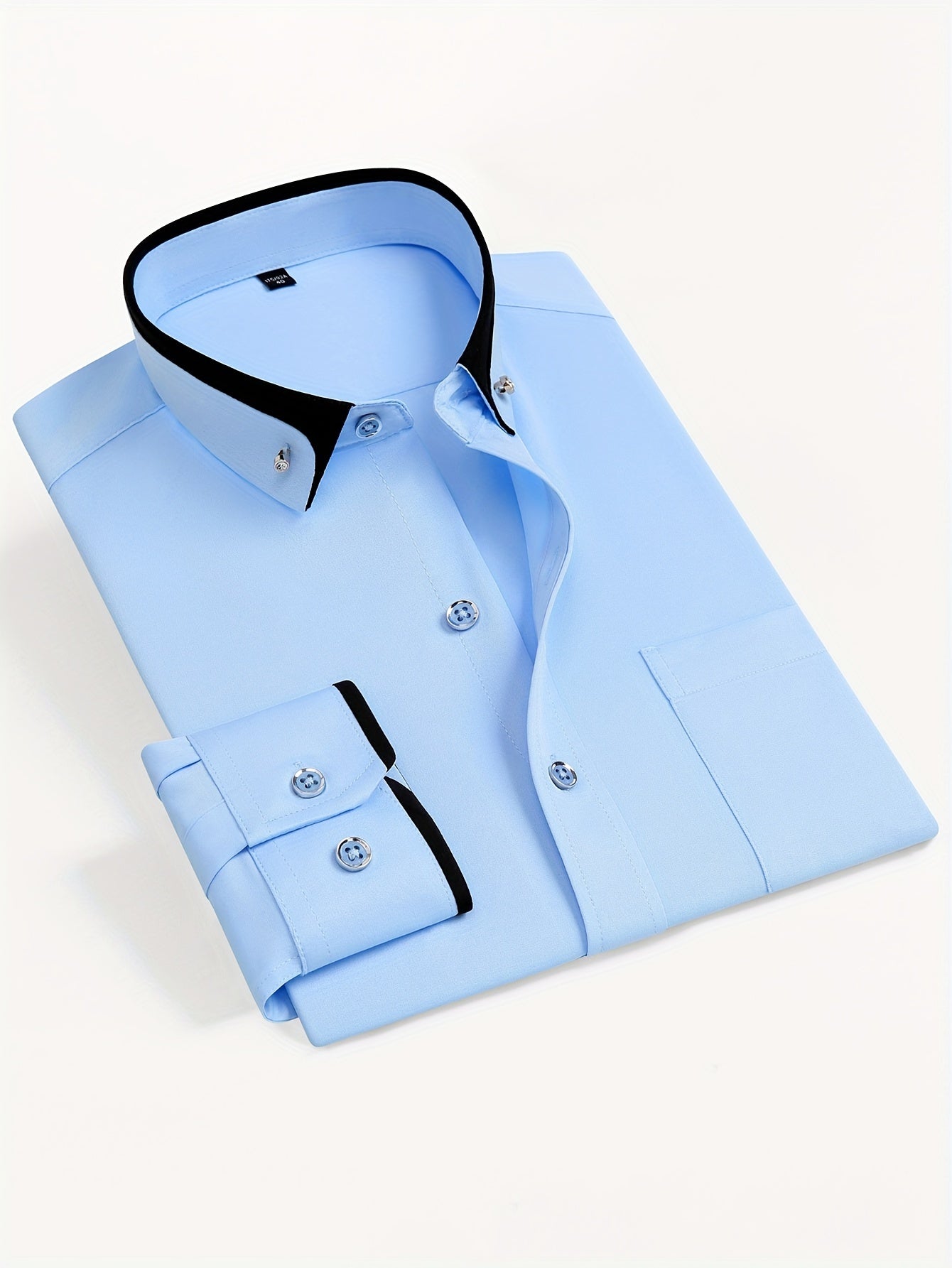 CONTRAST COLLAR SHIRT FOR MEN