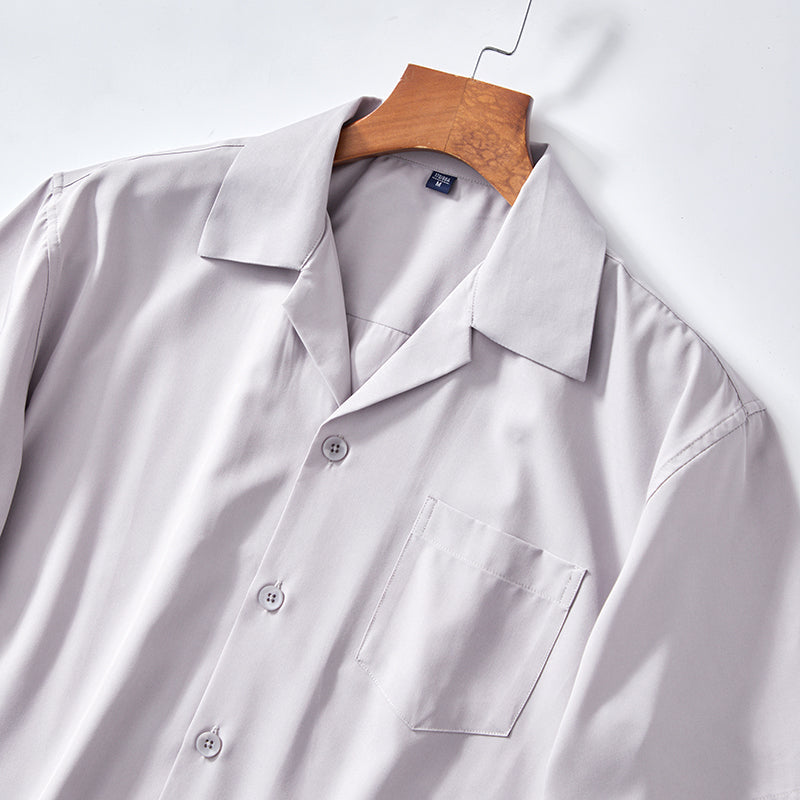 CUBAN COLLAR SUMMER SHIRT FOR MEN