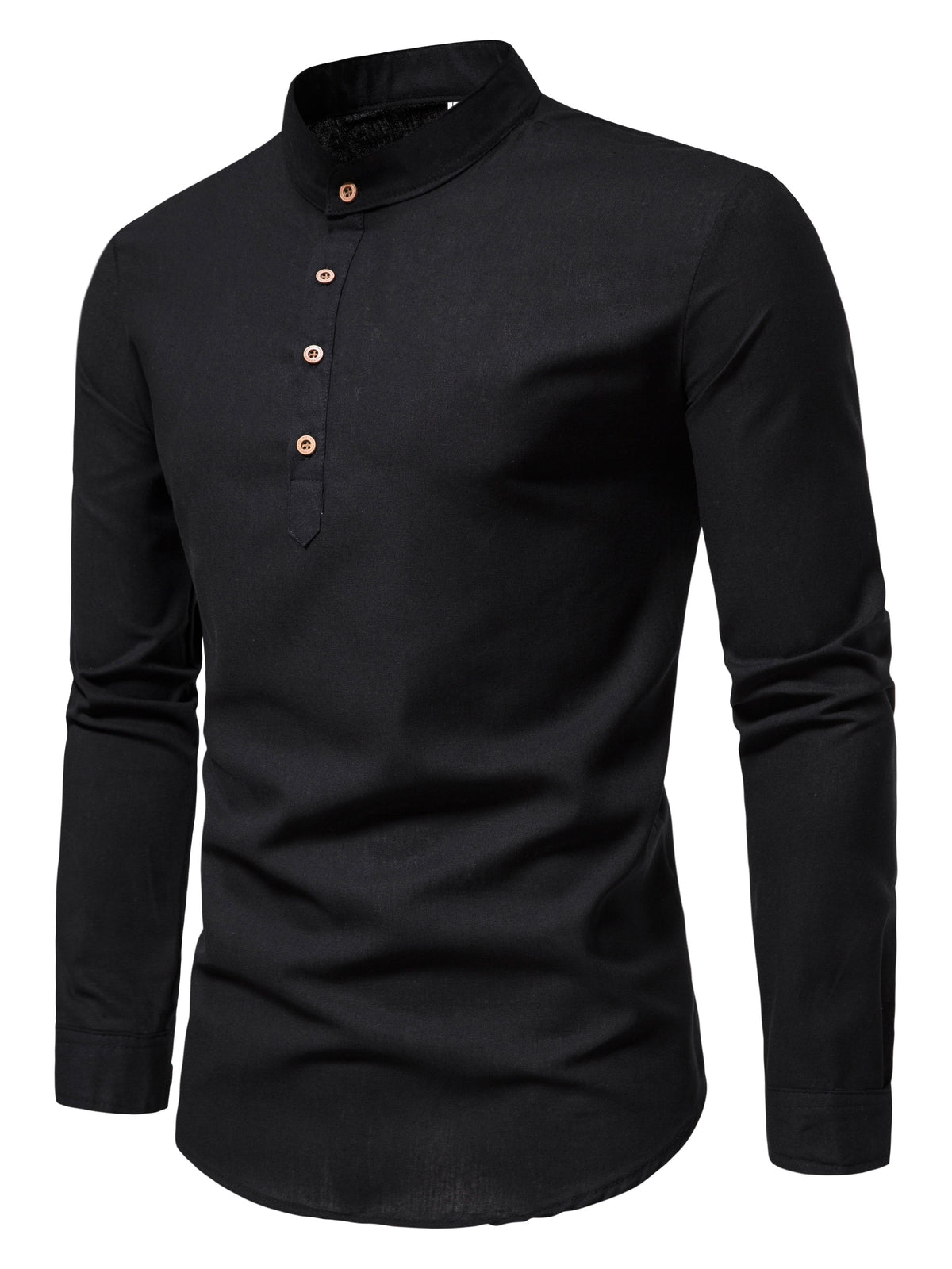 COTTON HALF PLACKET SHIRT FOR MEN