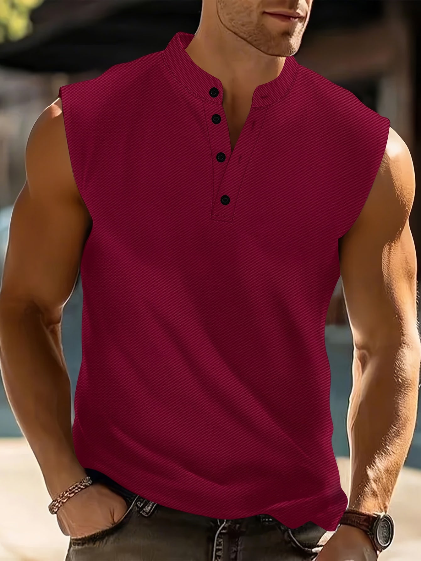 SLEEVELESS SUMMER SHIRT FOR MEN