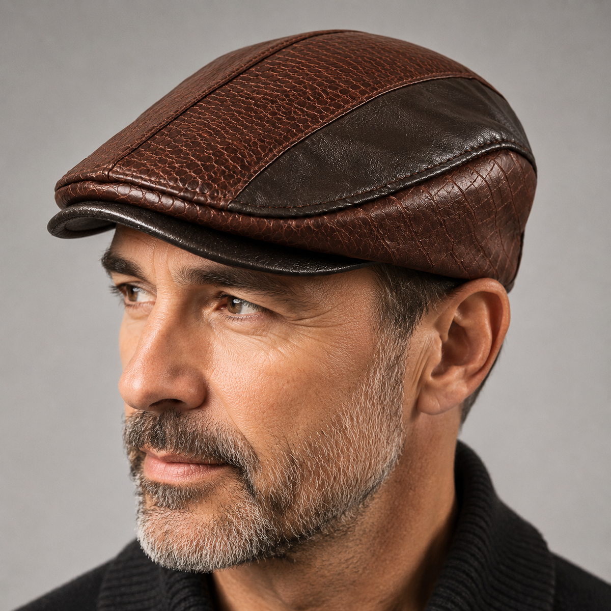 TEXTURED PANEL CAP FOR MEN