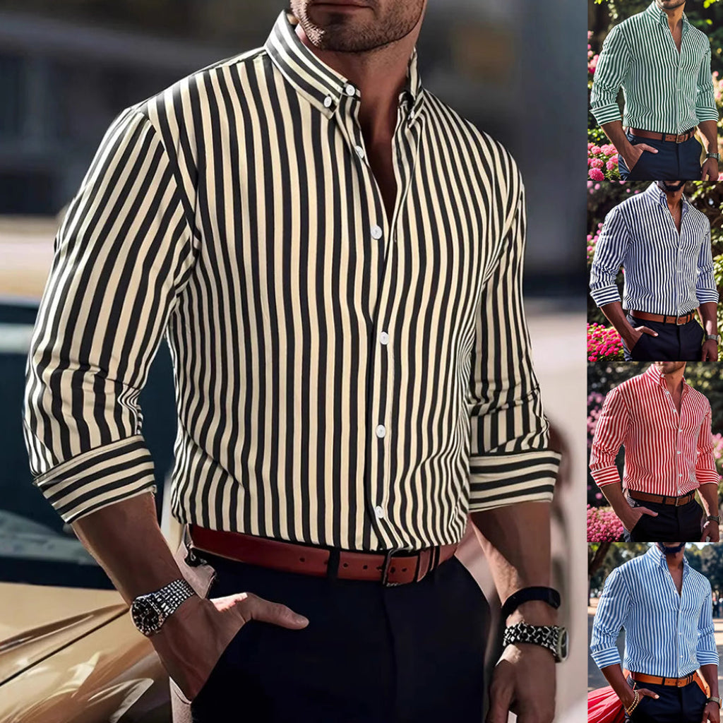 VERTICAL STRIPED SHIRT FOR MEN