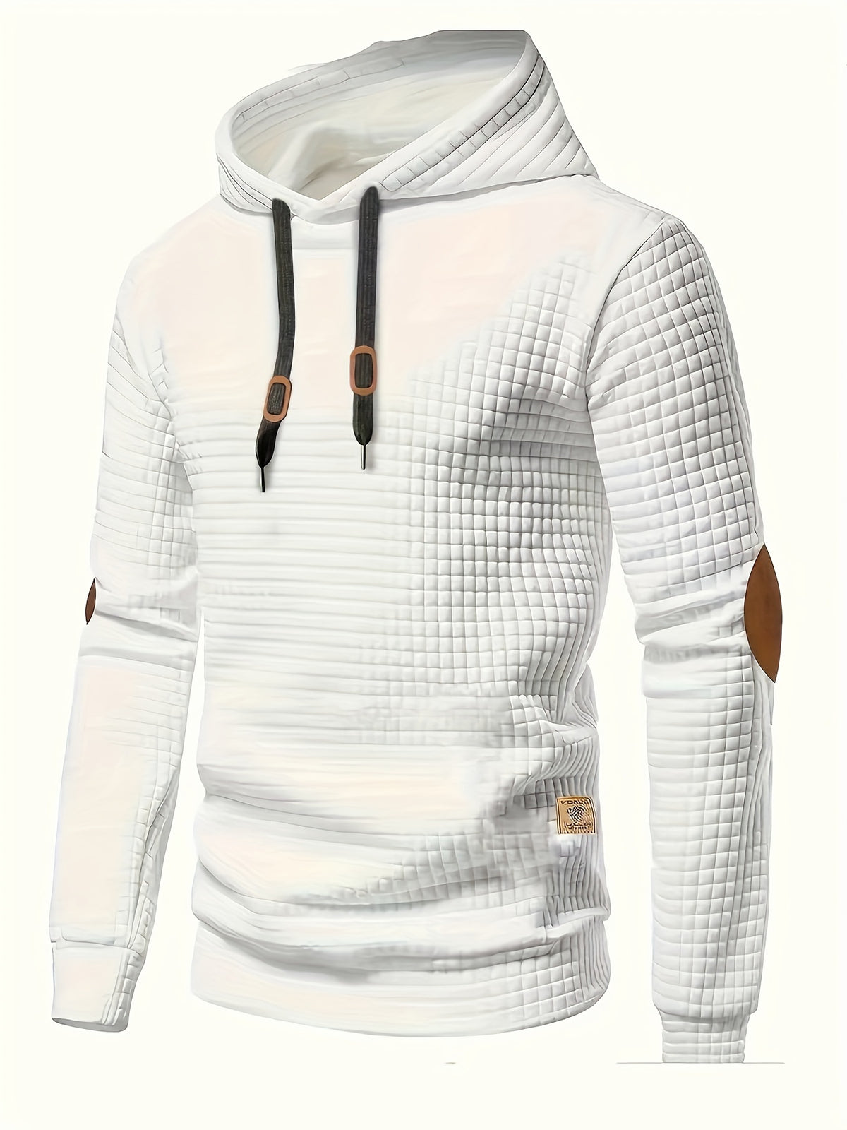 CHECKERED HOODED SWEATSHIRT FOR MEN
