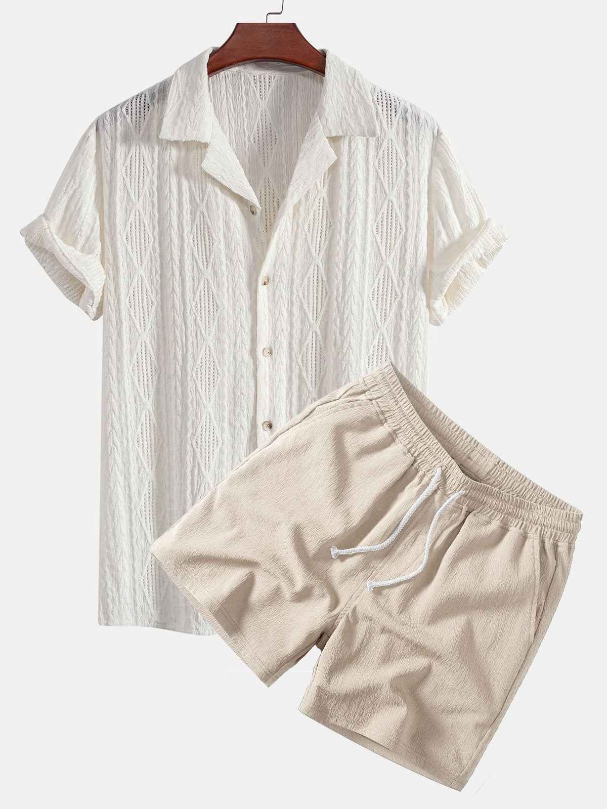JACQUARD SHORT SET FOR MEN