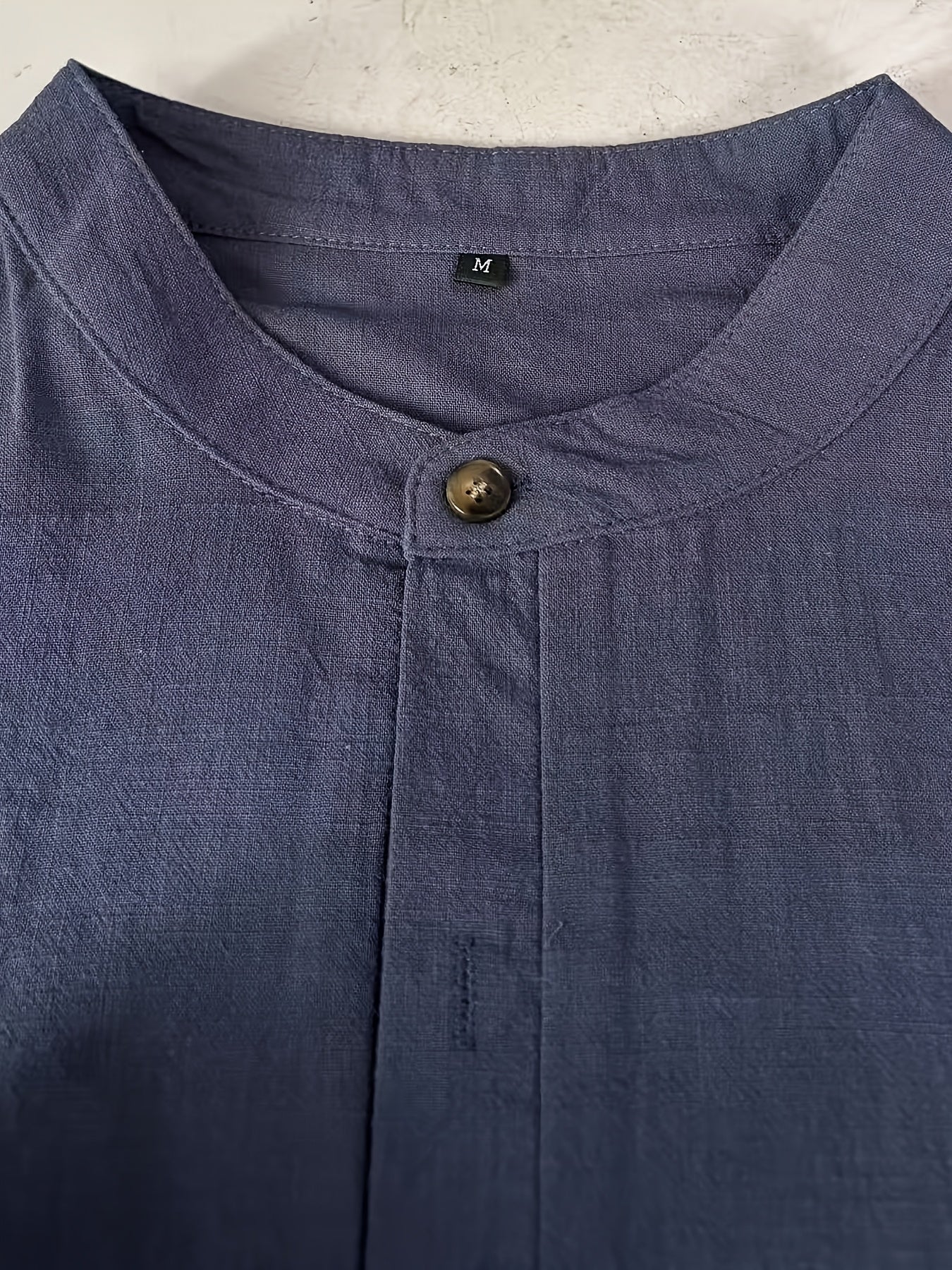 LOOSE STAND COLLAR SHIRT FOR MEN