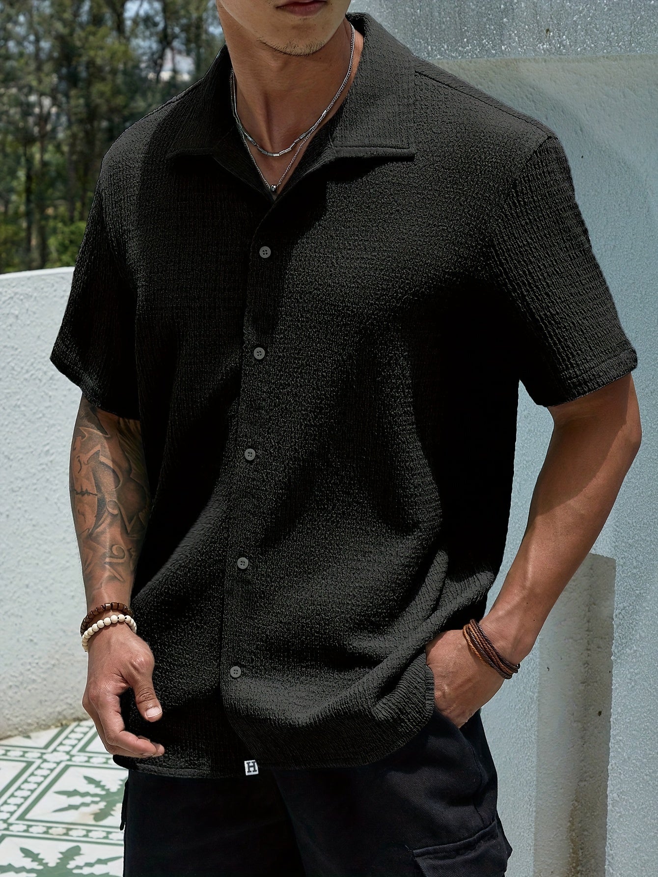 SEMI-SHEER SUMMER SHIRT FOR MEN
