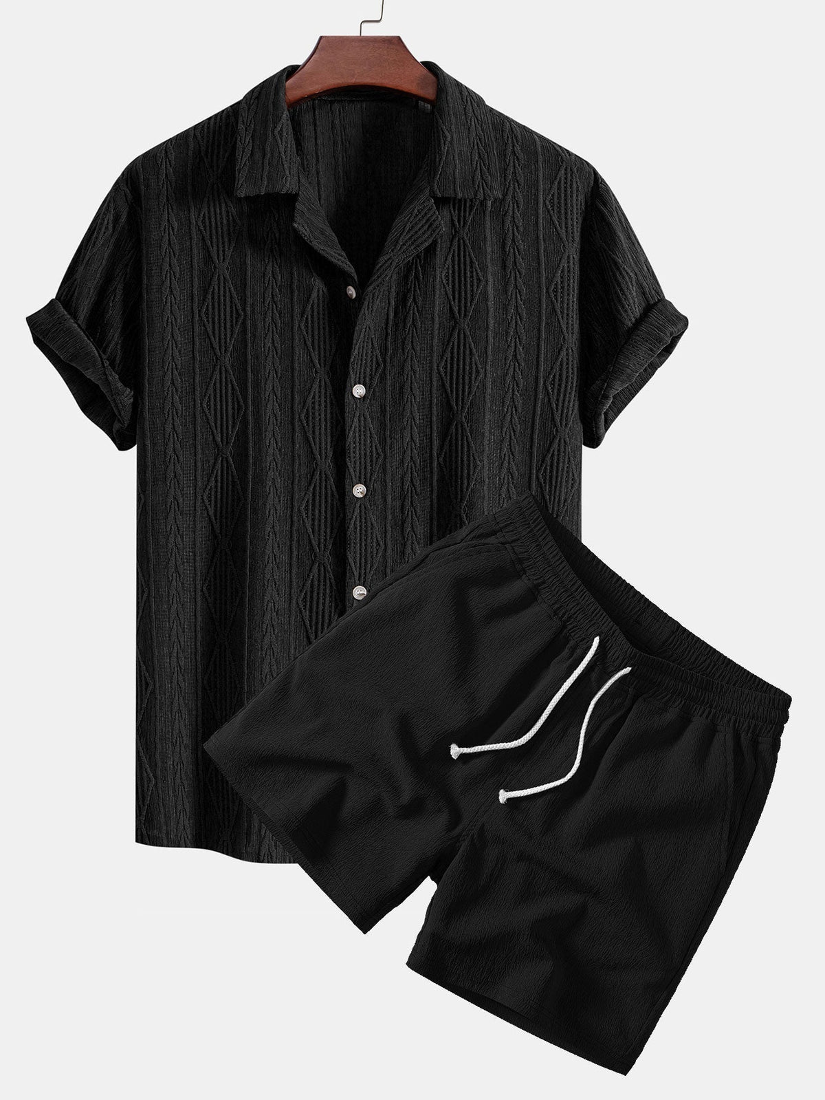 JACQUARD SHORT SET FOR MEN