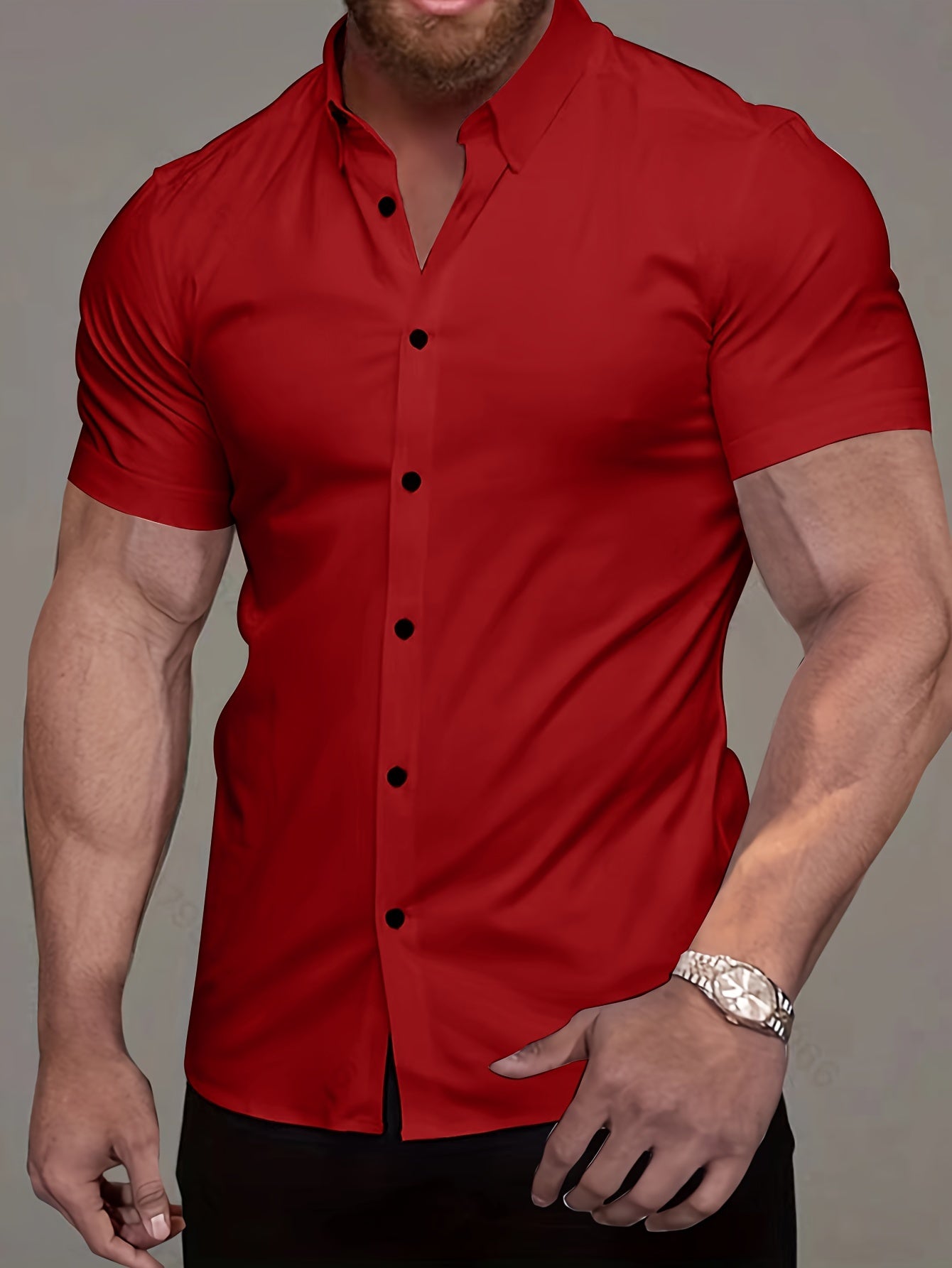 SOLID COLOR SHIRT FOR MEN