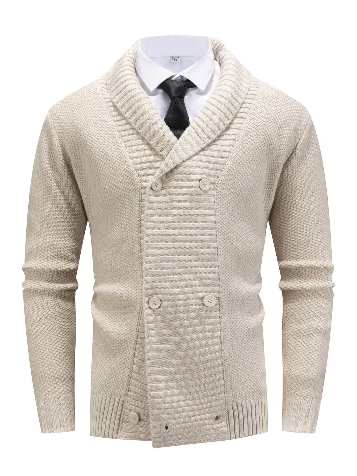 LAPEL KNIT SWEATER FOR MEN
