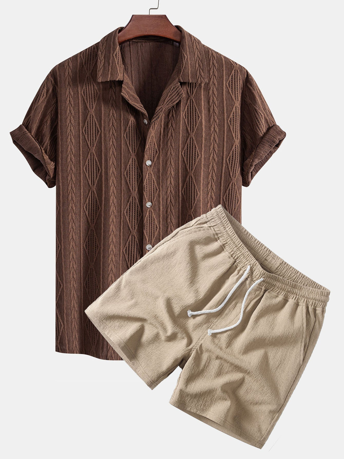JACQUARD SHORT SET FOR MEN