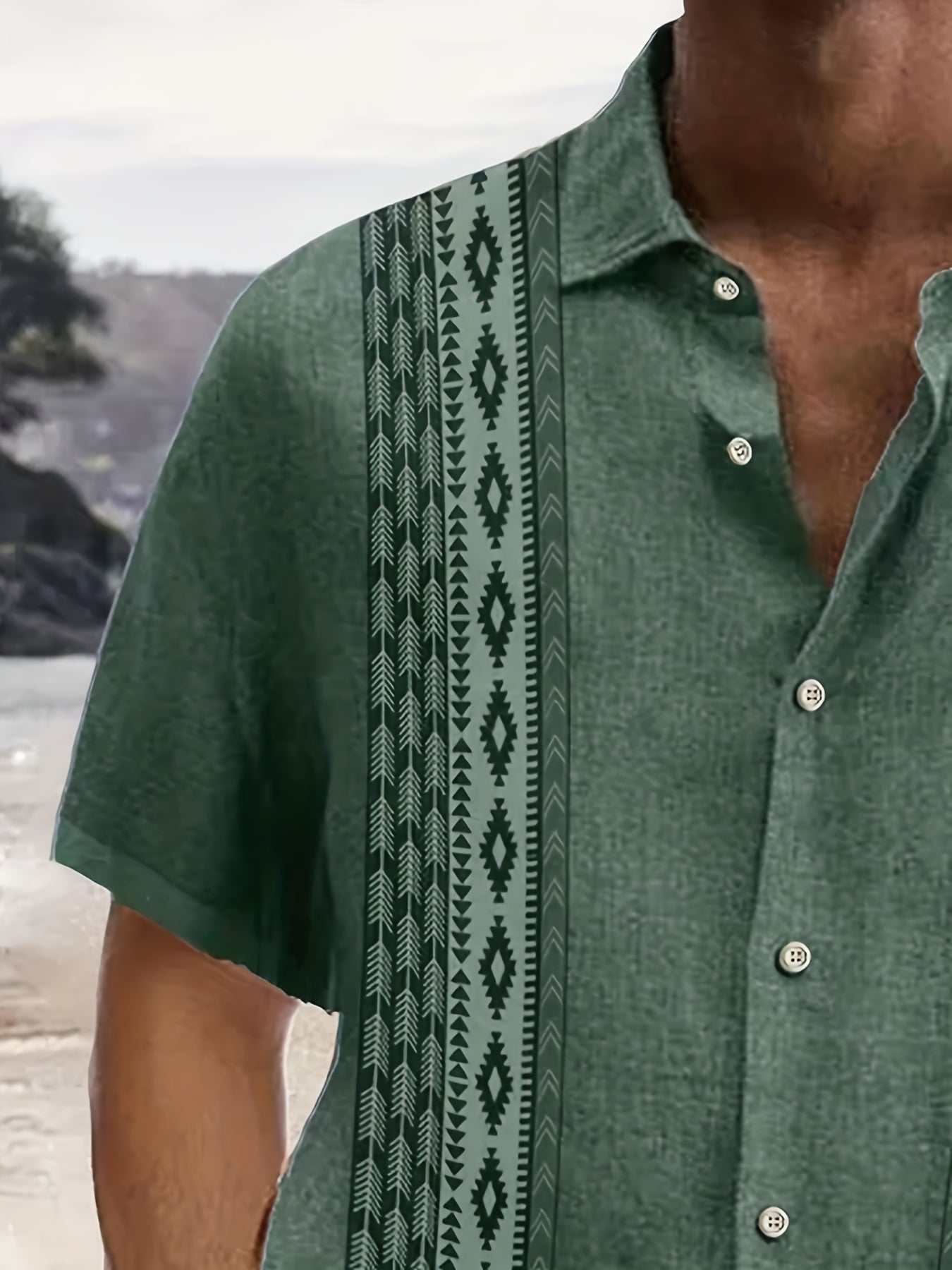 RETRO PRINT SHIRT FOR MEN