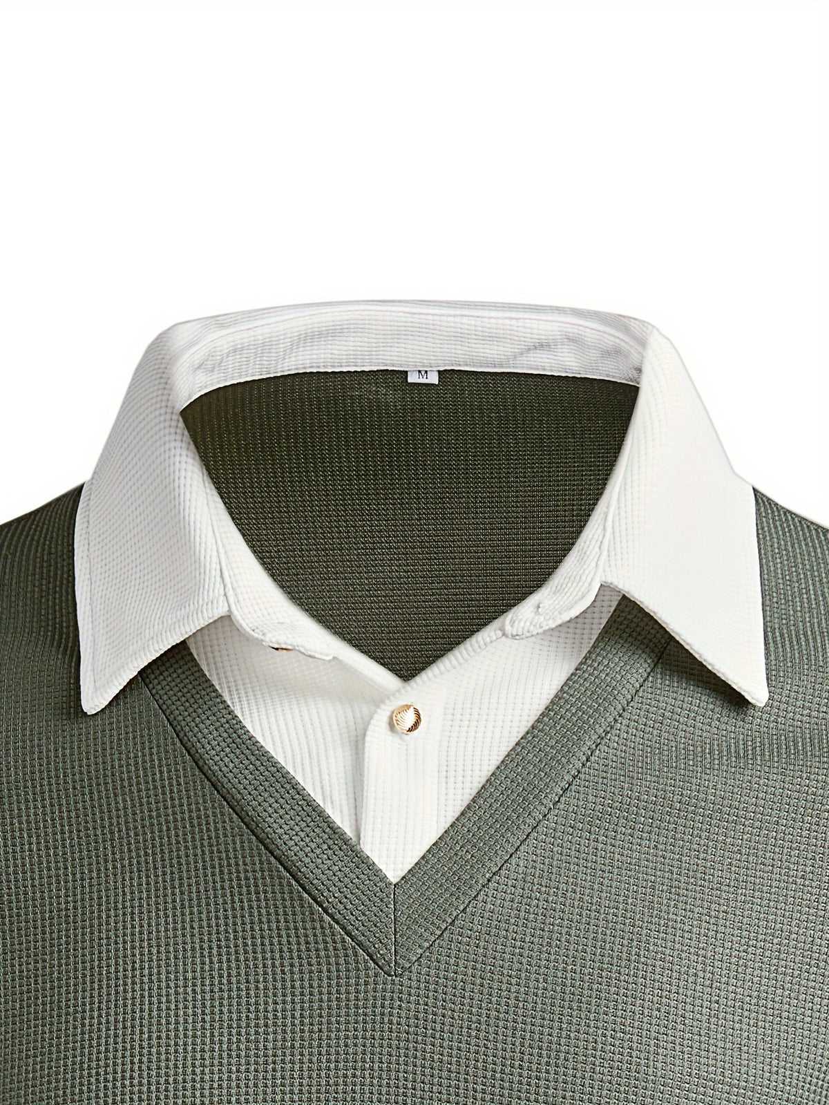 TEXTURED COLOURBLOCK POLO FOR MEN