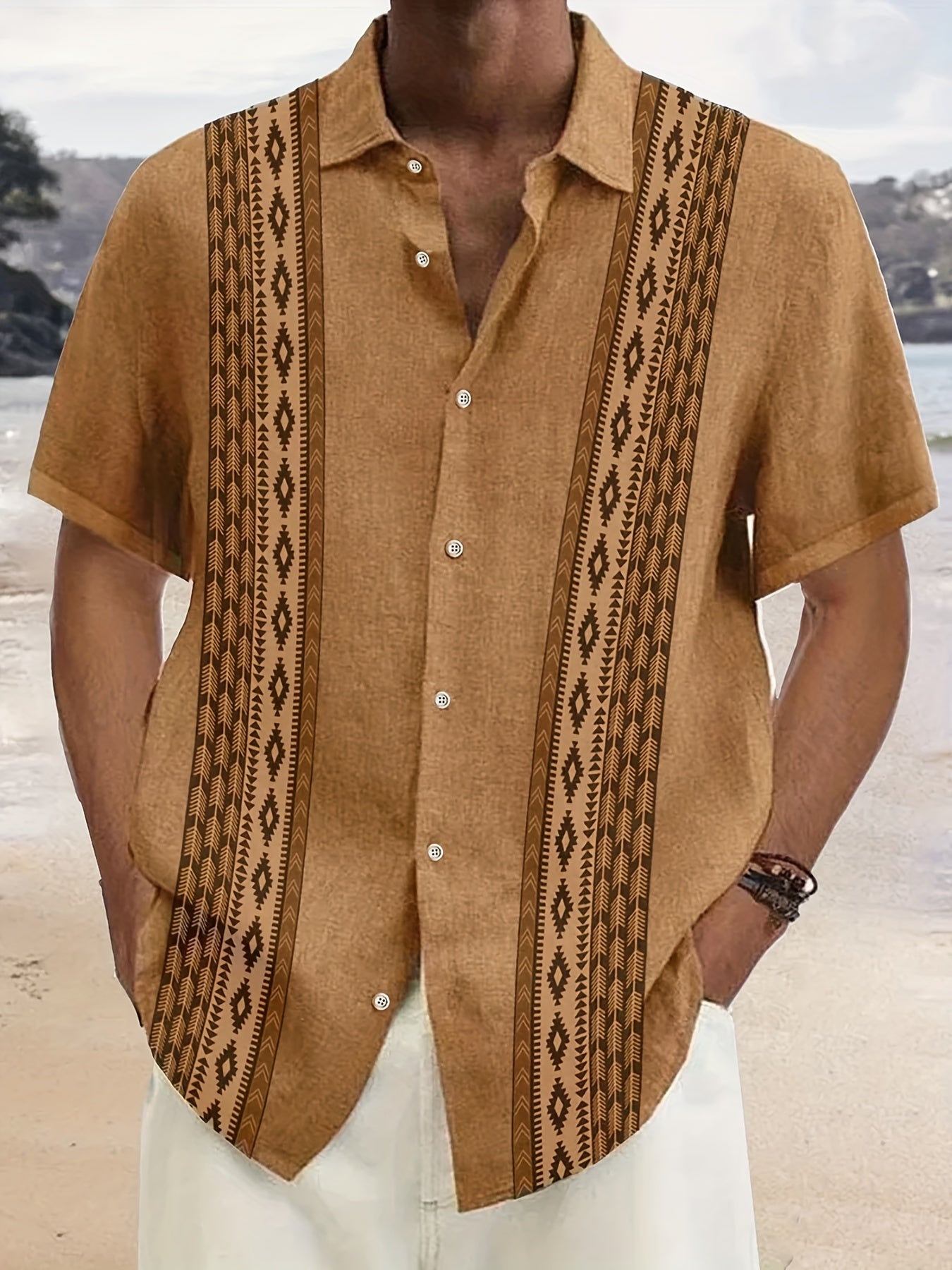 RETRO PRINT SHIRT FOR MEN