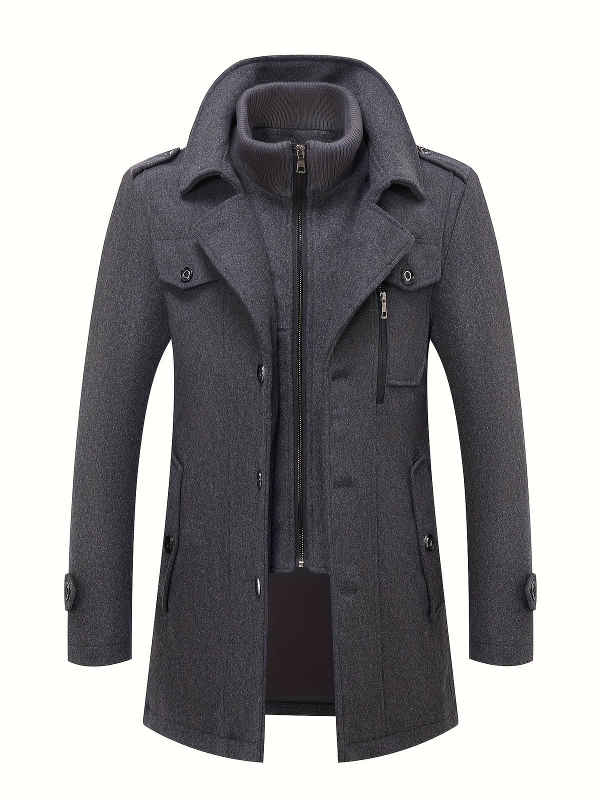 WOOL BLEND TWEED JACKET FOR MEN
