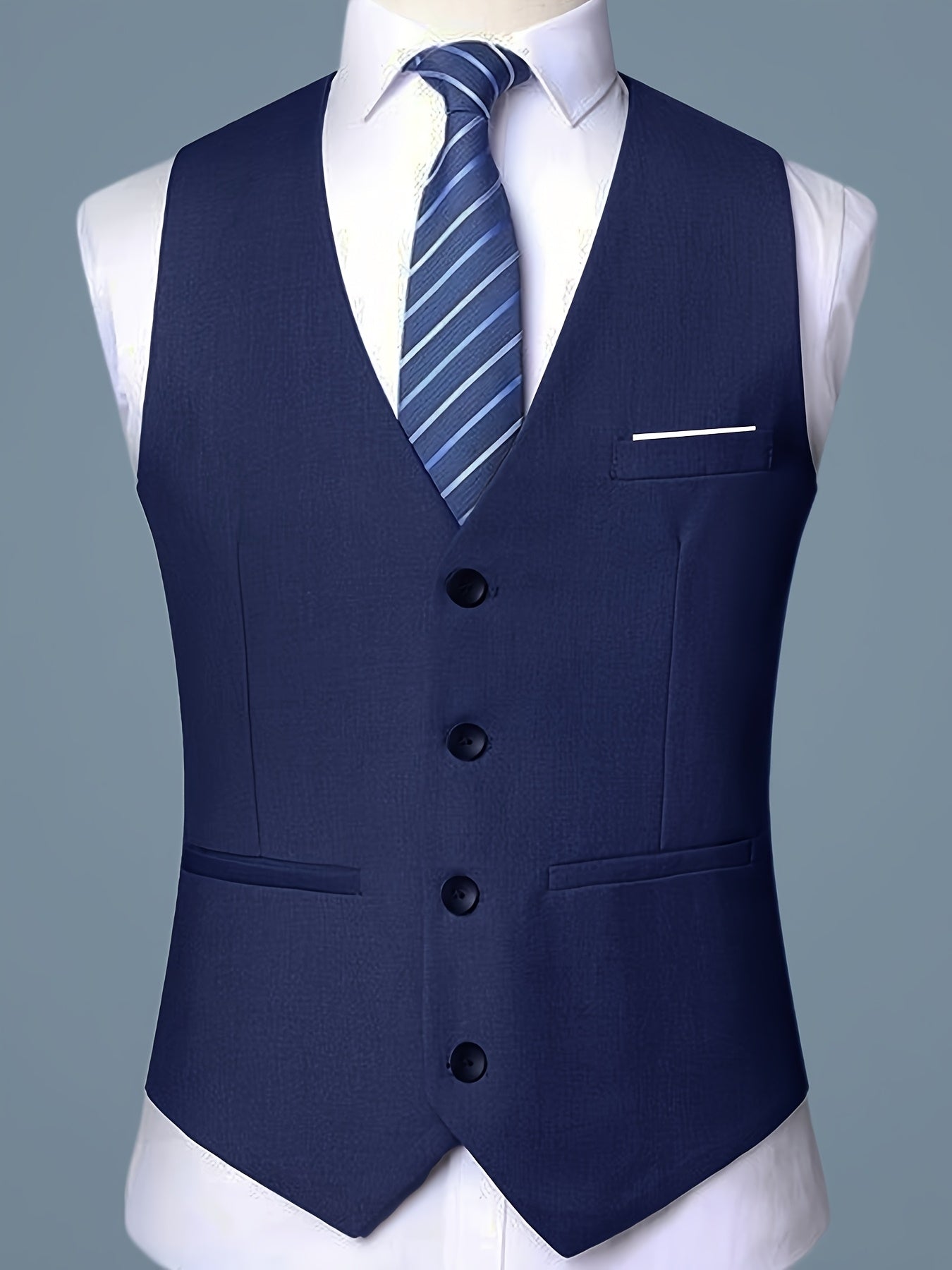 V-NECK SKINNY VEST FOR MEN