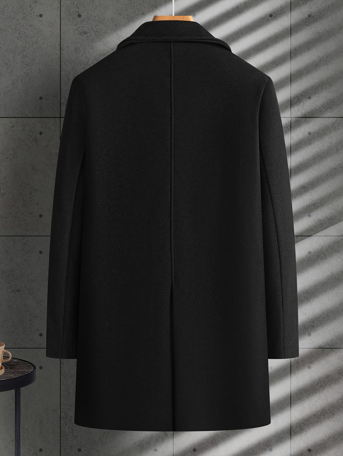MID-LENGTH LAPEL COAT FOR MEN