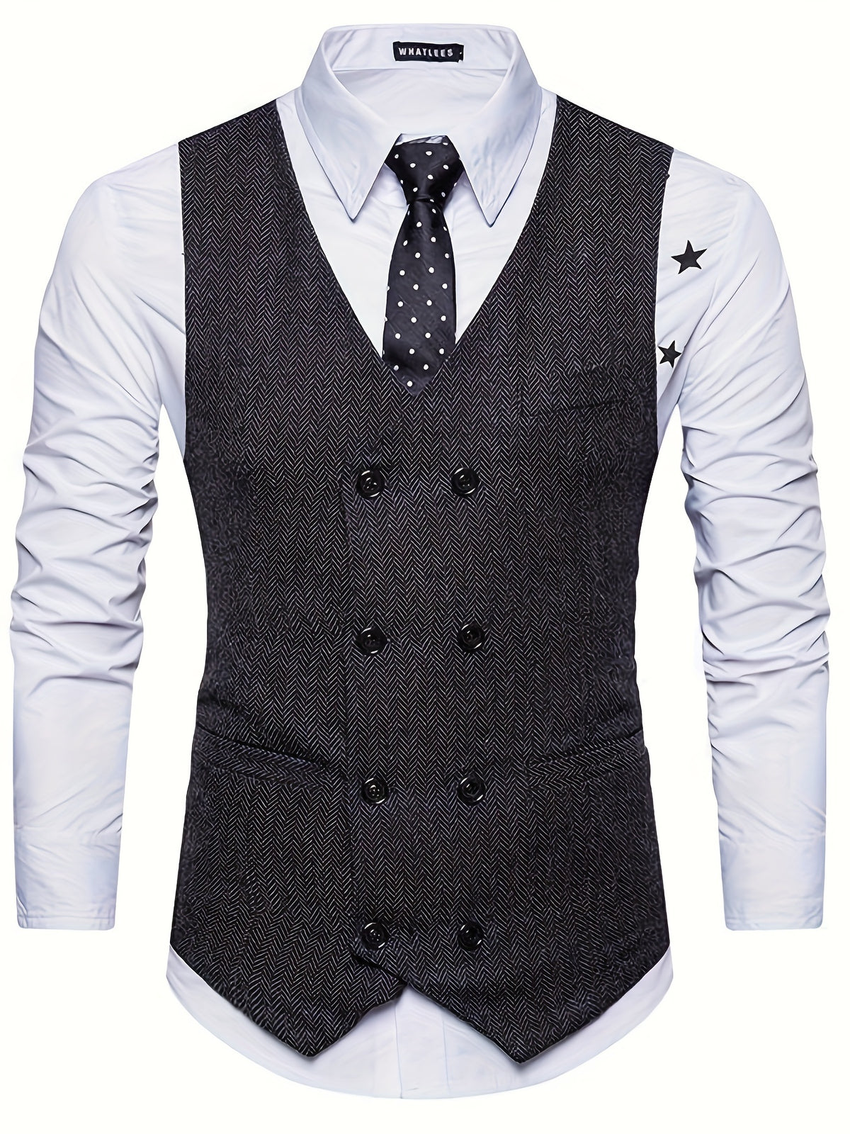 V-NECK WAISTCOAT FOR MEN