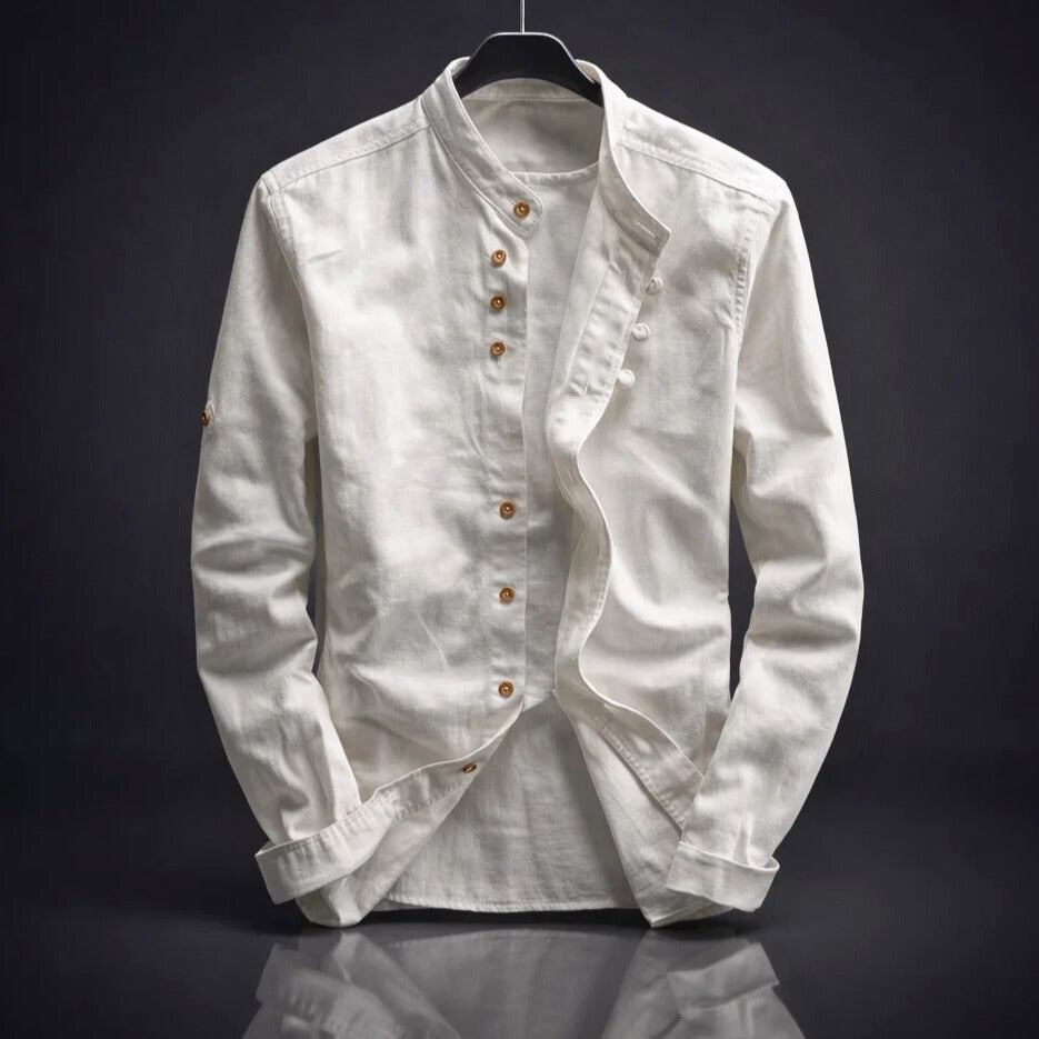 JAPANESE STAND COLLAR SHIRT FOR MEN