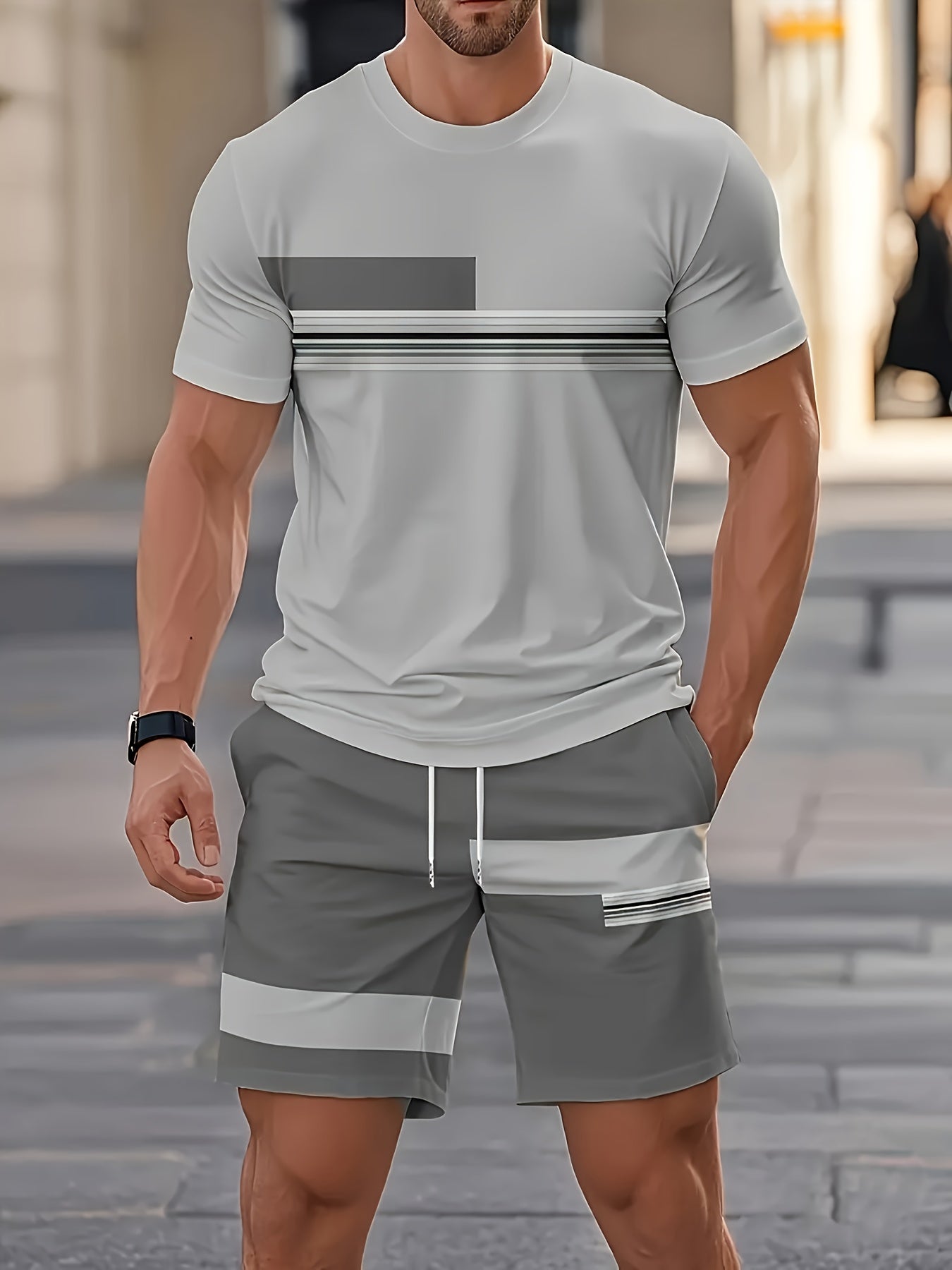 PRINTED OUTFIT SET FOR MEN