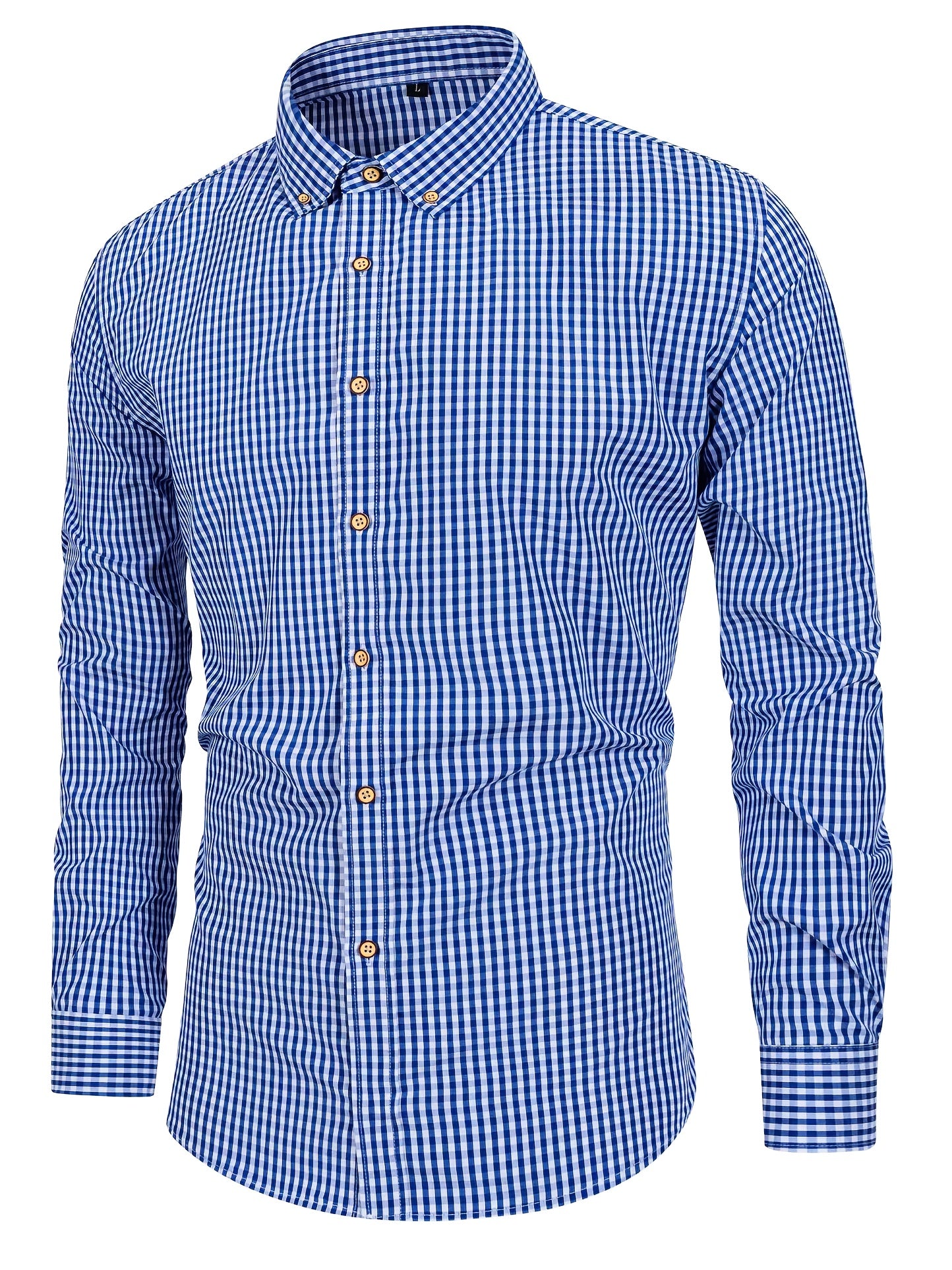 PLAID BUTTON-UP SHIRT FOR MEN