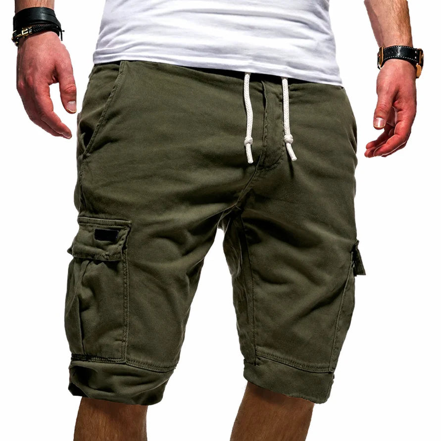 MULTI-POCKET CARGO SHORTS FOR MEN