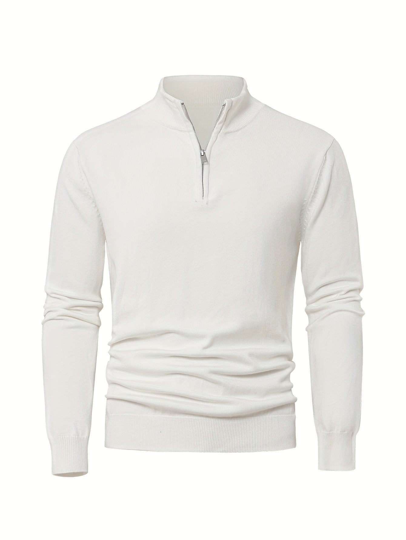 HALF ZIP KNIT SWEATER FOR MEN