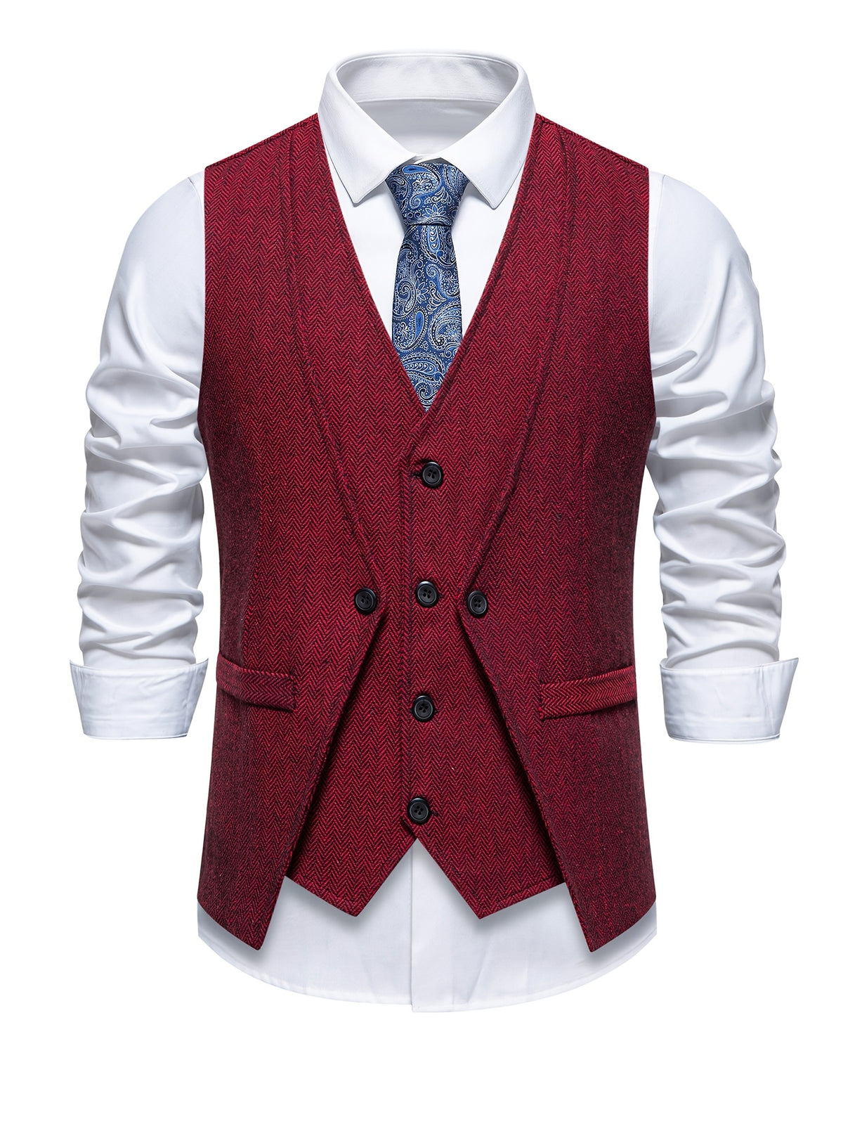 VINTAGE BUTTON VEST FOR MEN