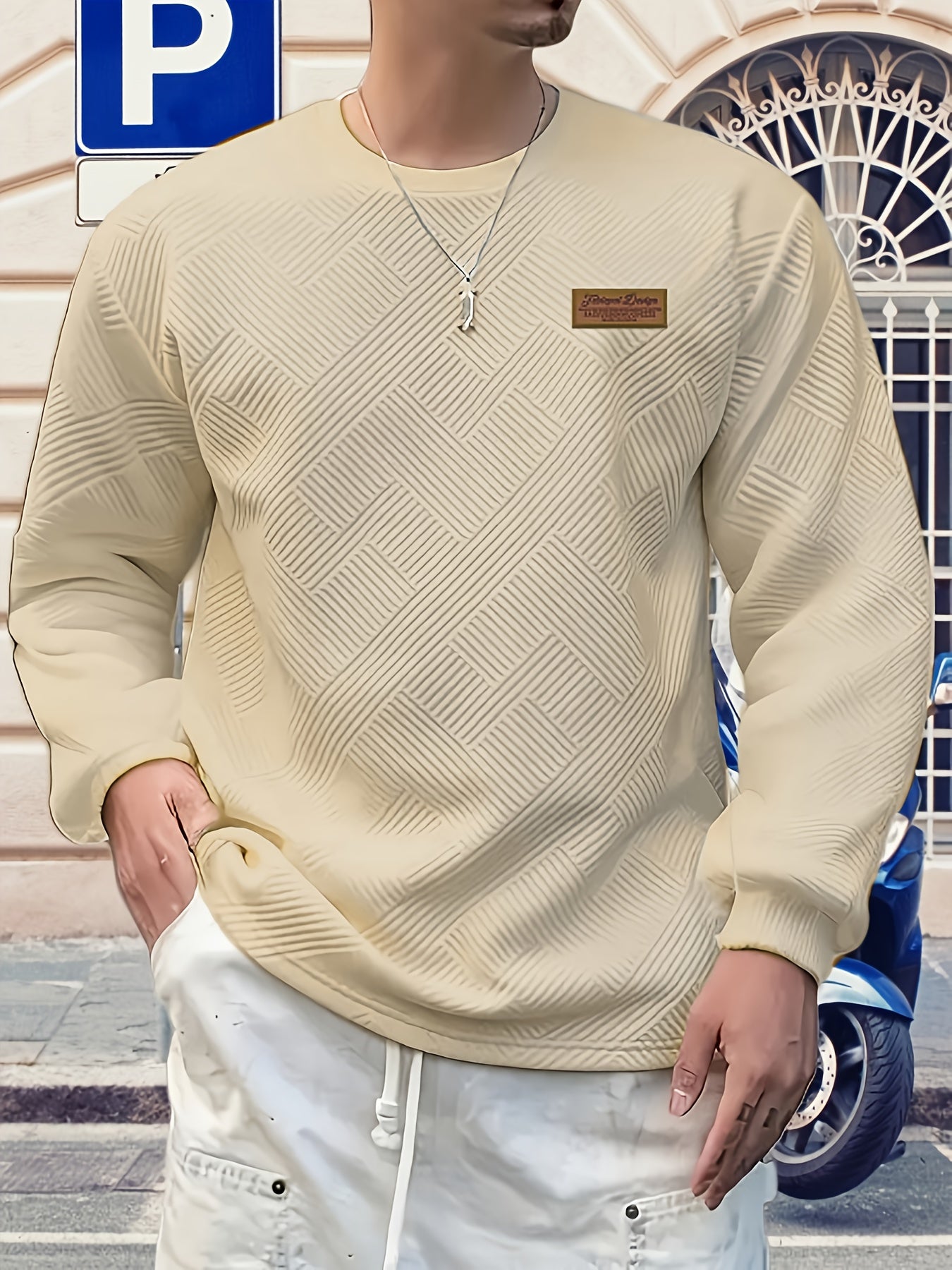 JACQUARD SWEATSHIRT FOR MEN