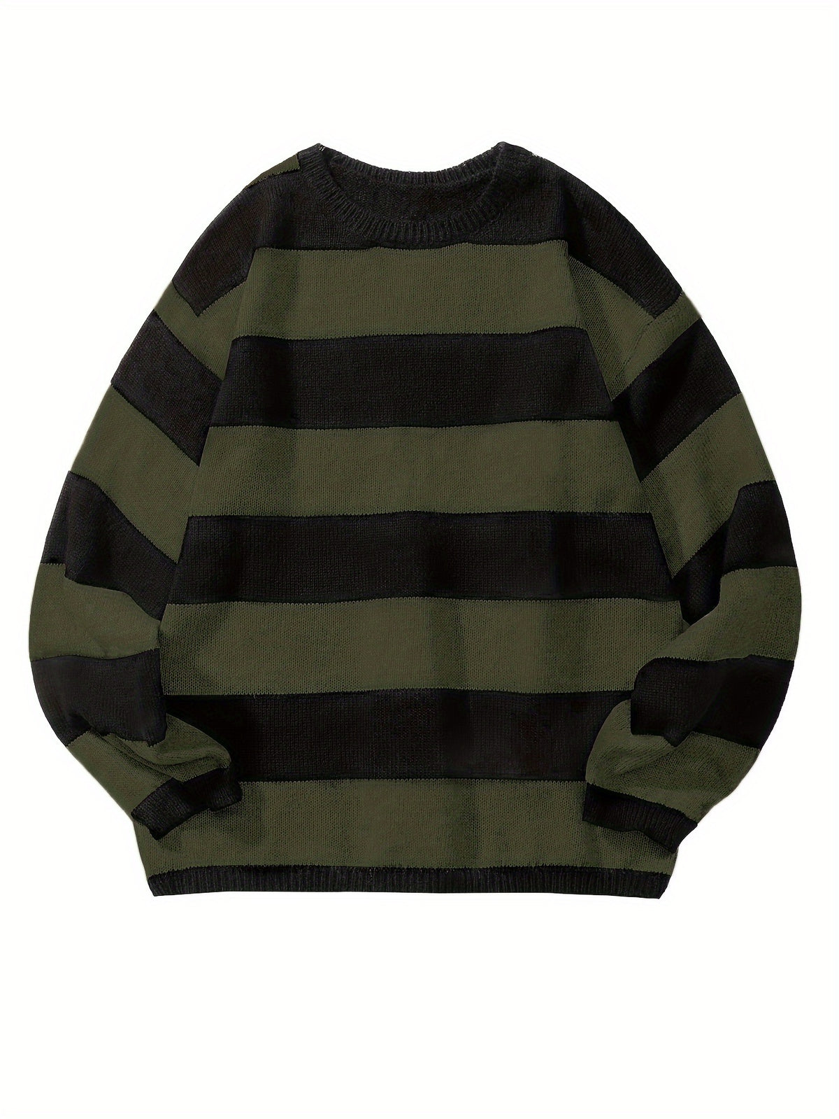 STRIPED KNIT PULLOVER FOR MEN