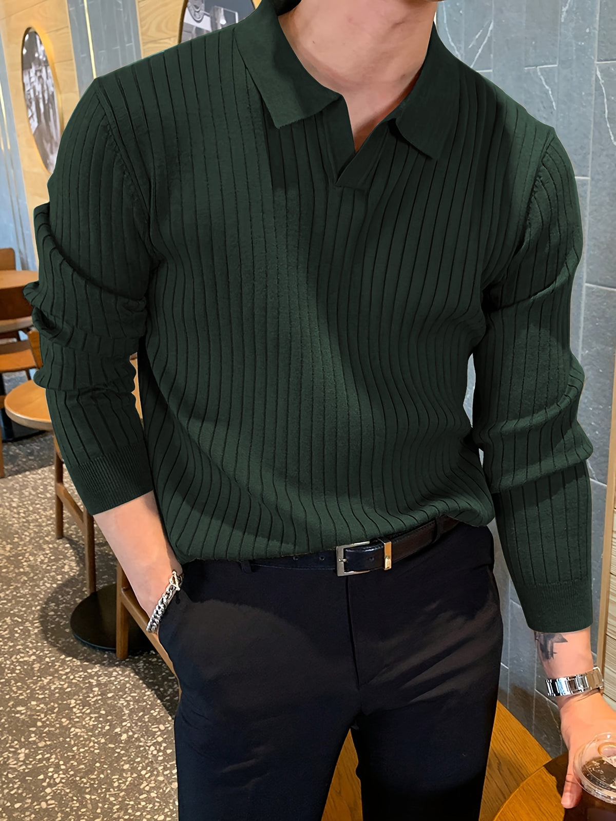 CLASSIC KNIT POLO FOR MEN