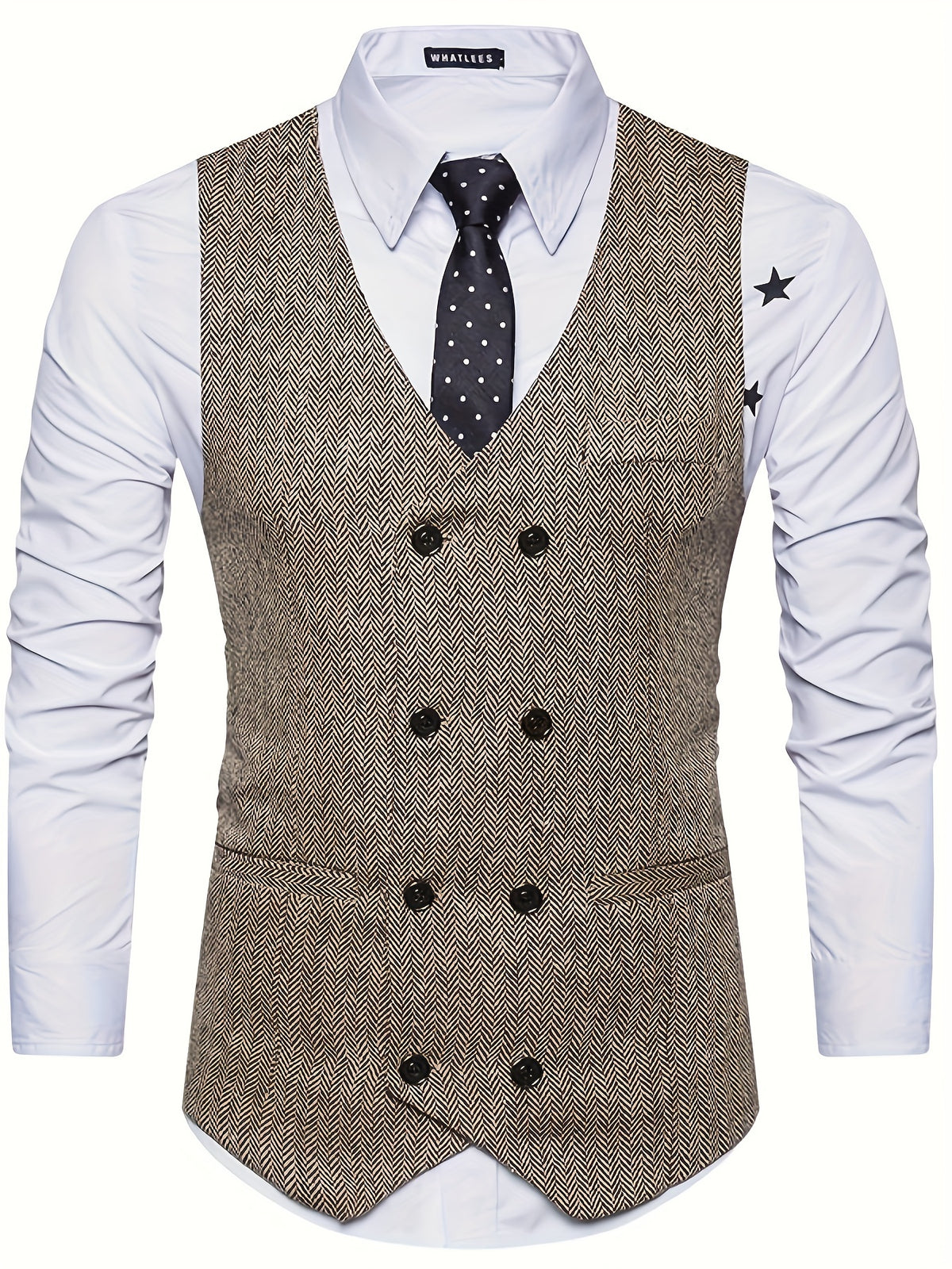 V-NECK WAISTCOAT FOR MEN