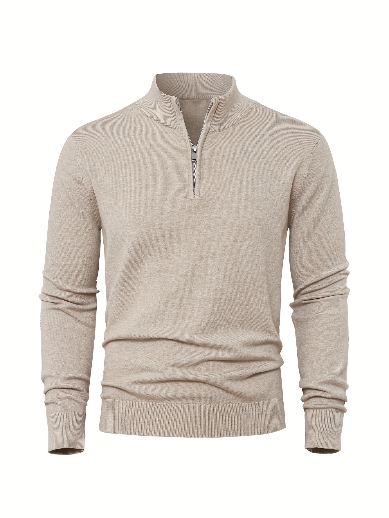 HALF ZIP KNIT SWEATER FOR MEN