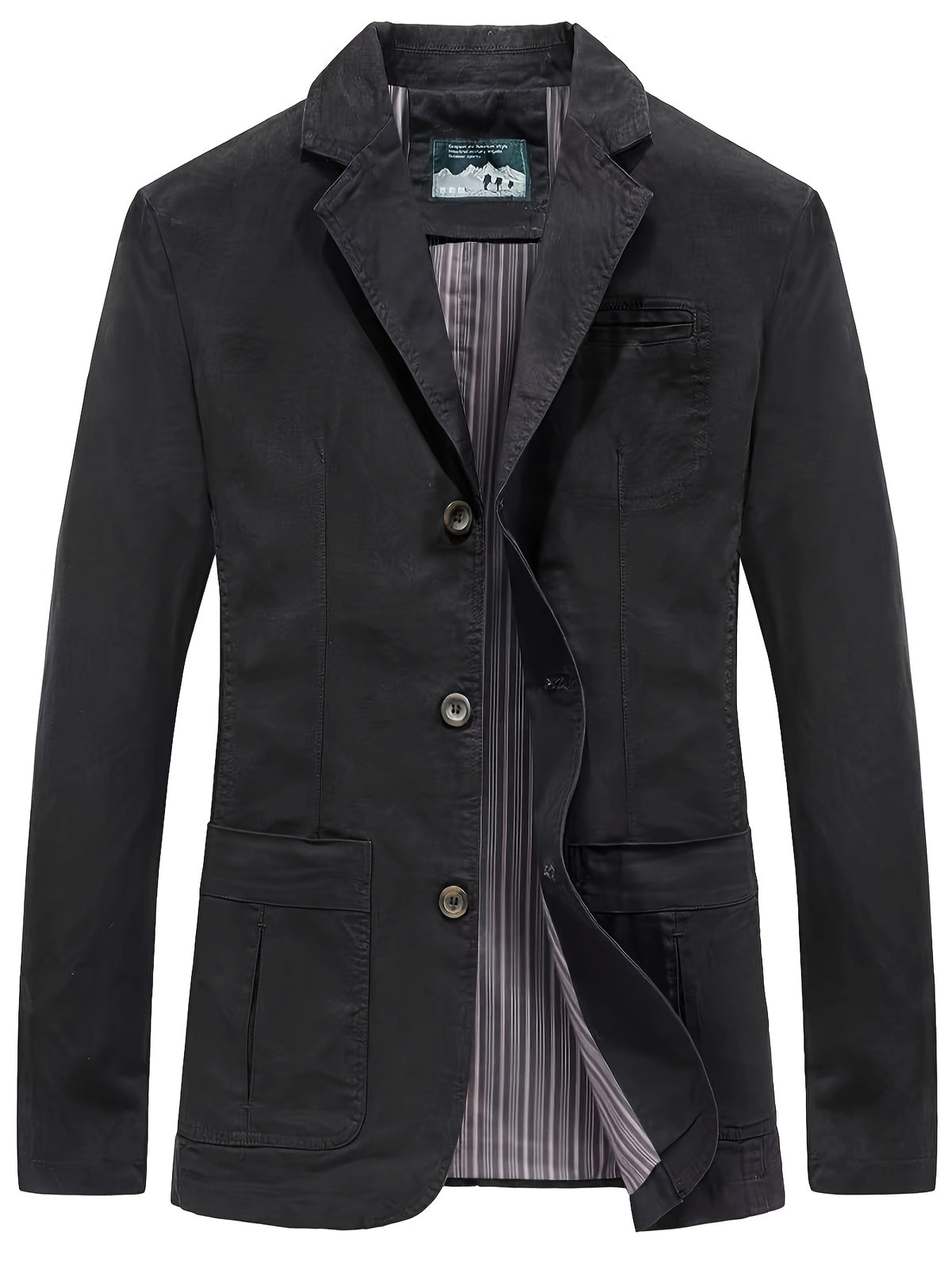 COTTON LAPEL BLAZER FOR MEN