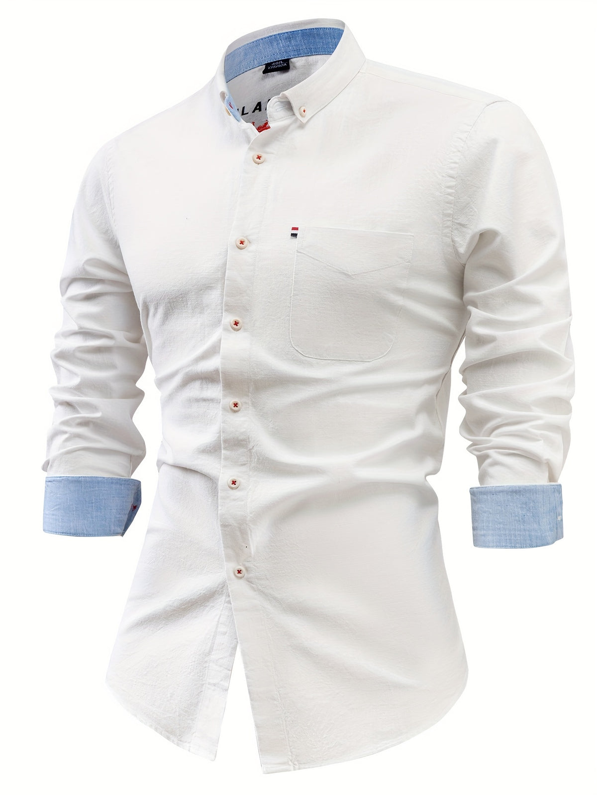 LAPEL COTTON SHIRT FOR MEN