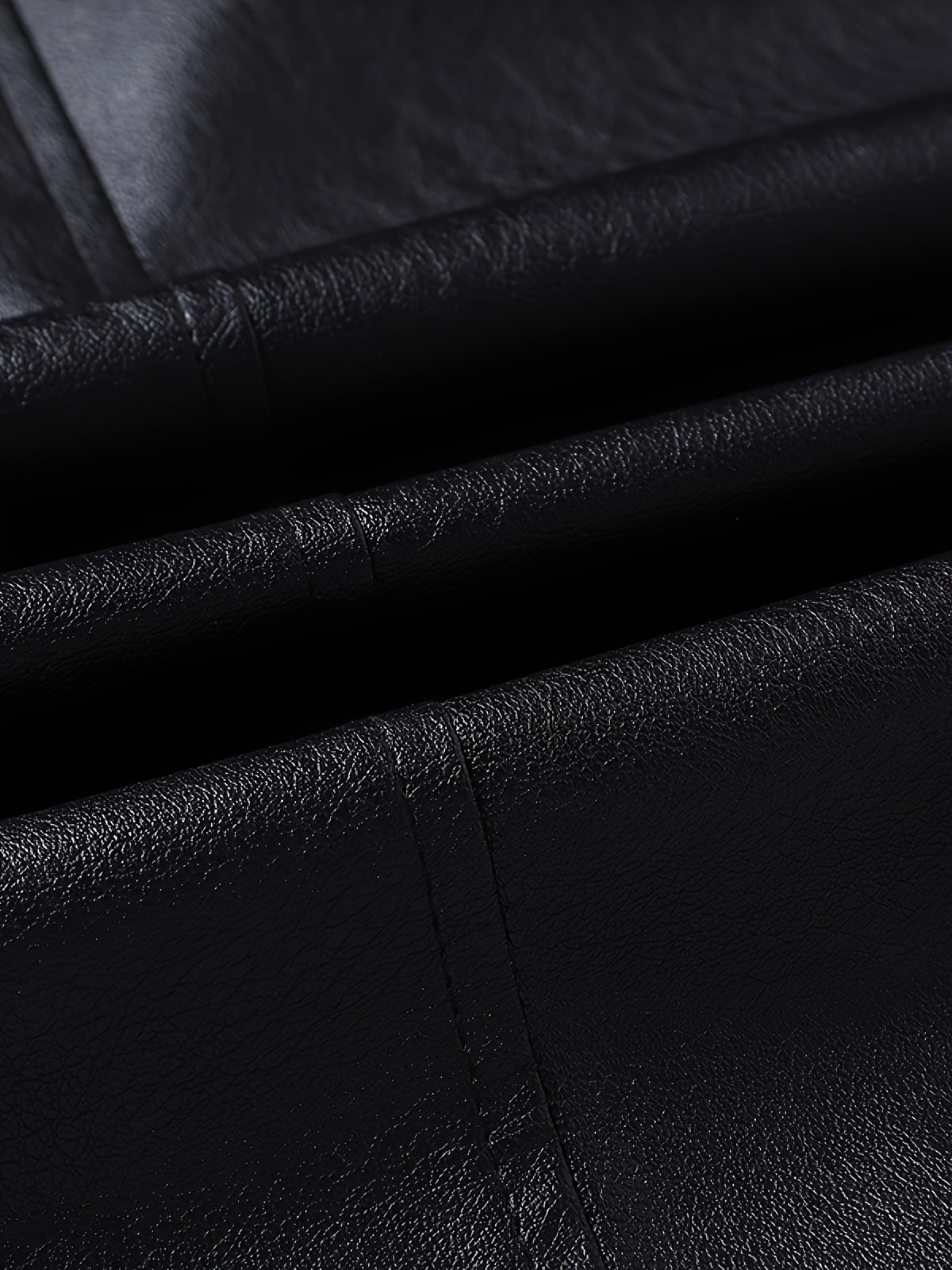 PU ZIP BOMBER JACKET FOR MEN